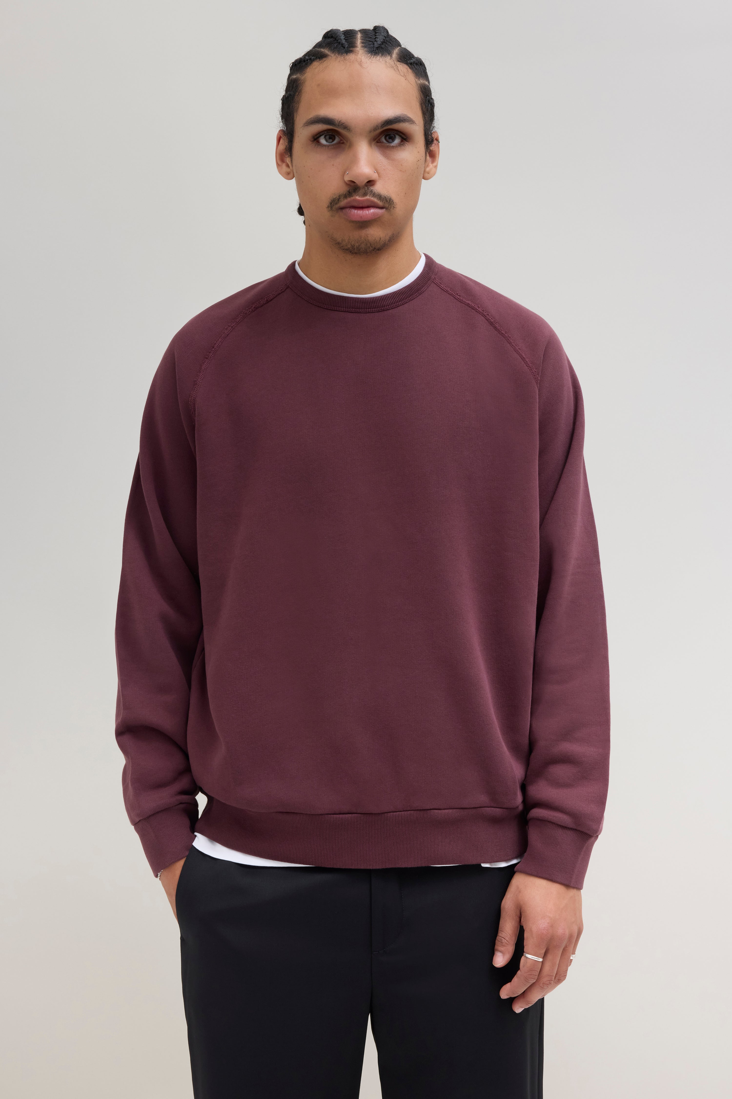 70s Crewneck Sweatshirt - Burgundy – JJJJound