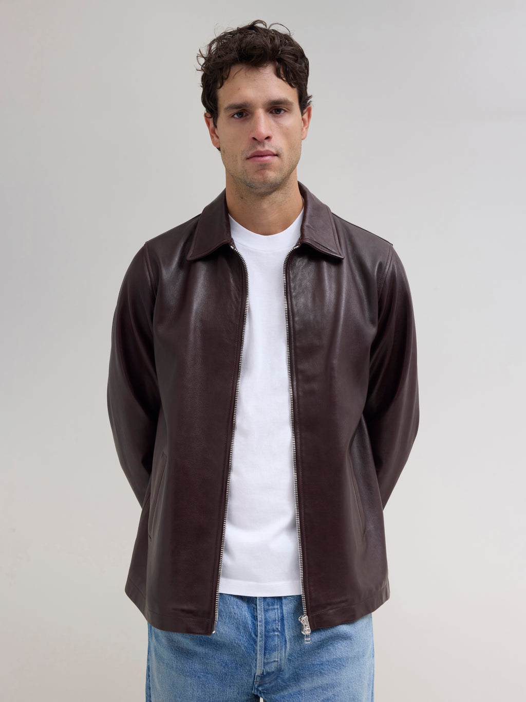 Leather Jacket - Brown
