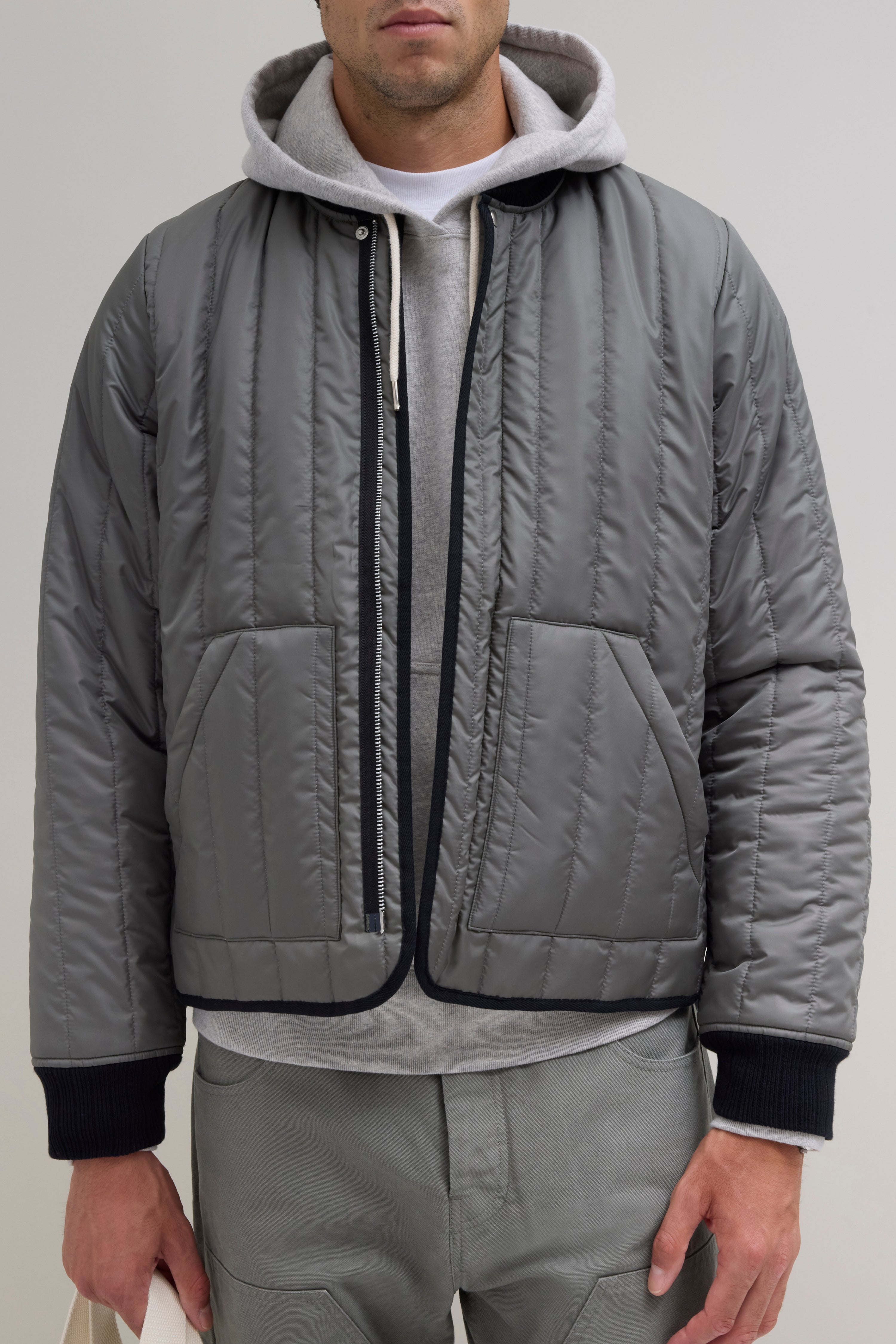 Quilted Jacket - Dark Olive – JJJJound