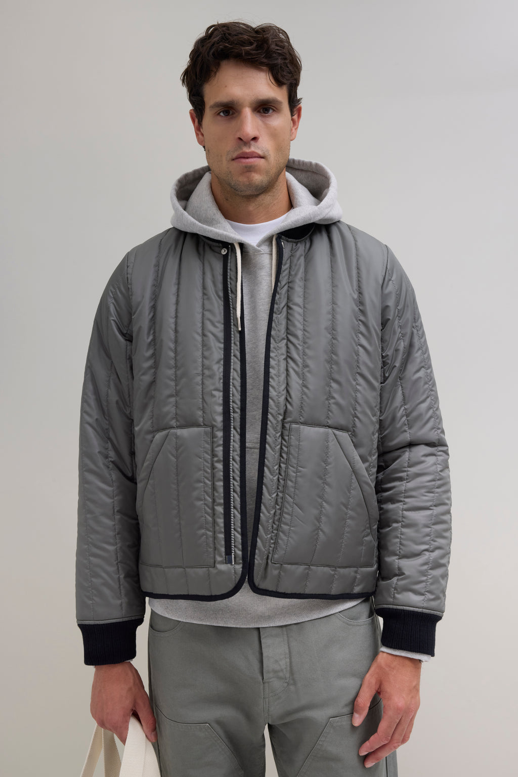 Quilted Jacket - Dark Olive