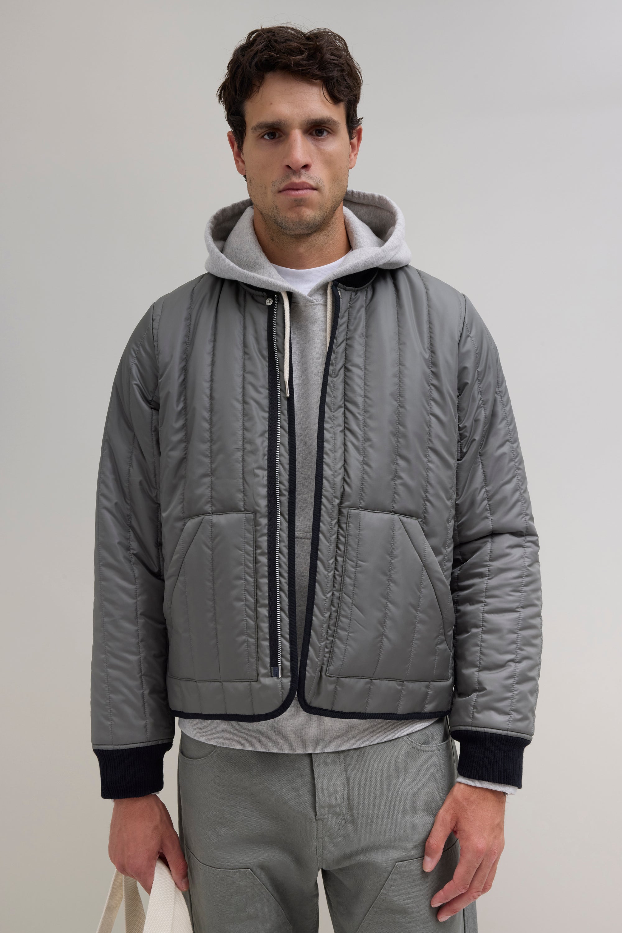 Quilted Jacket - Dark Olive