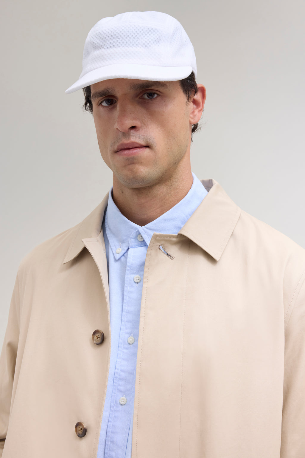 5 Panel Camper Cap Mesh - White