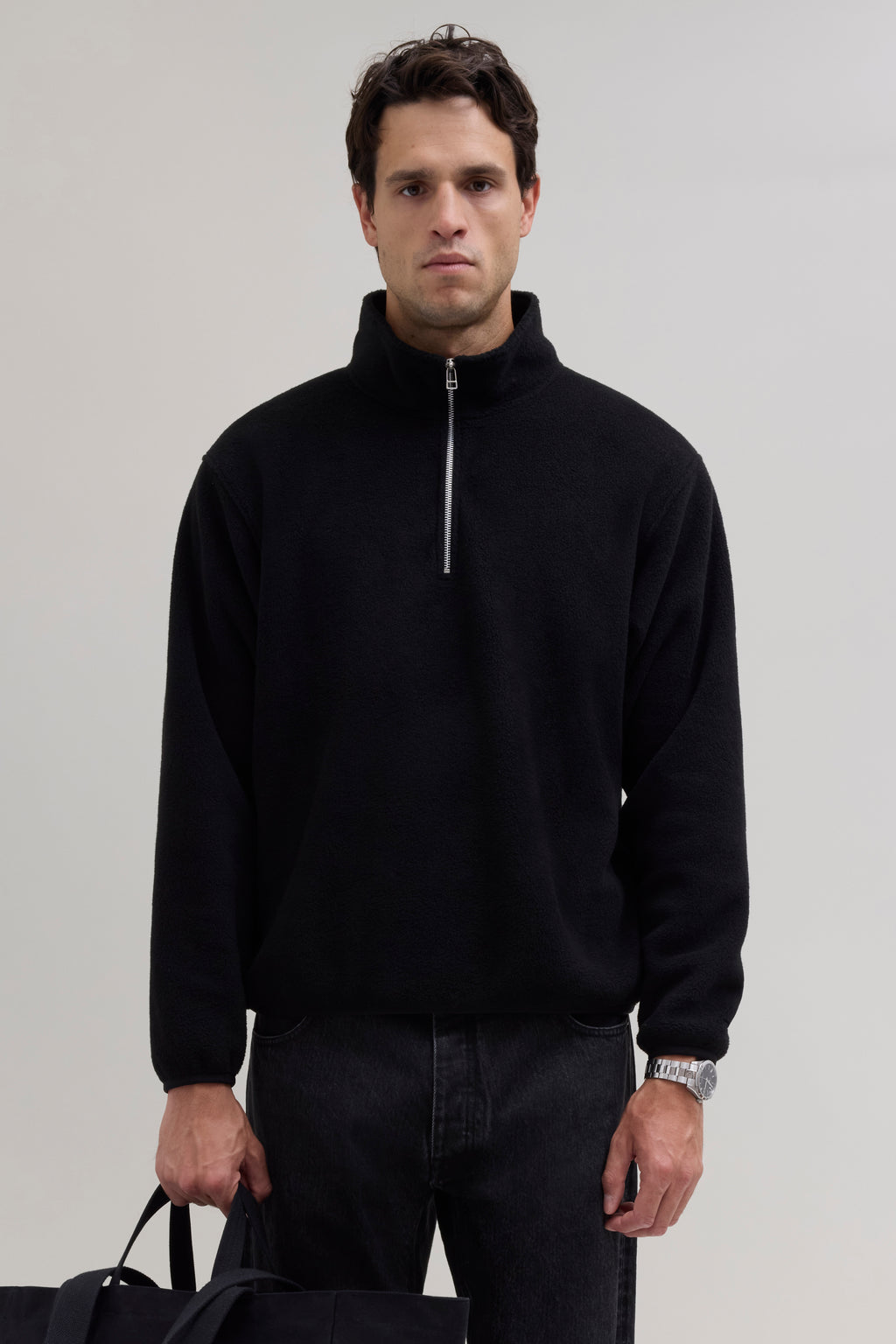 Quarter Zip Camper Polar - Black