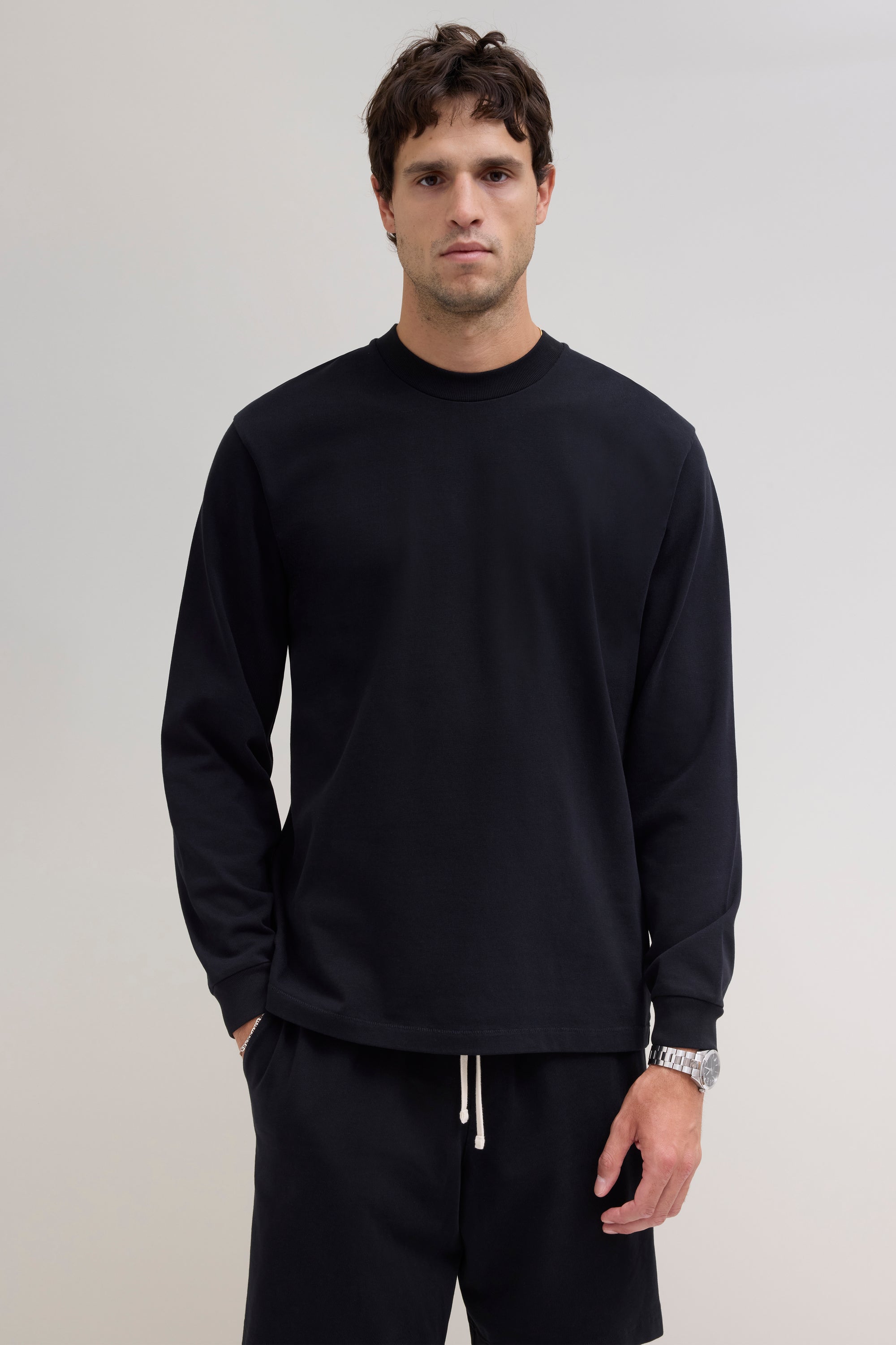 Heavyweight Jersey Longsleeve - Black