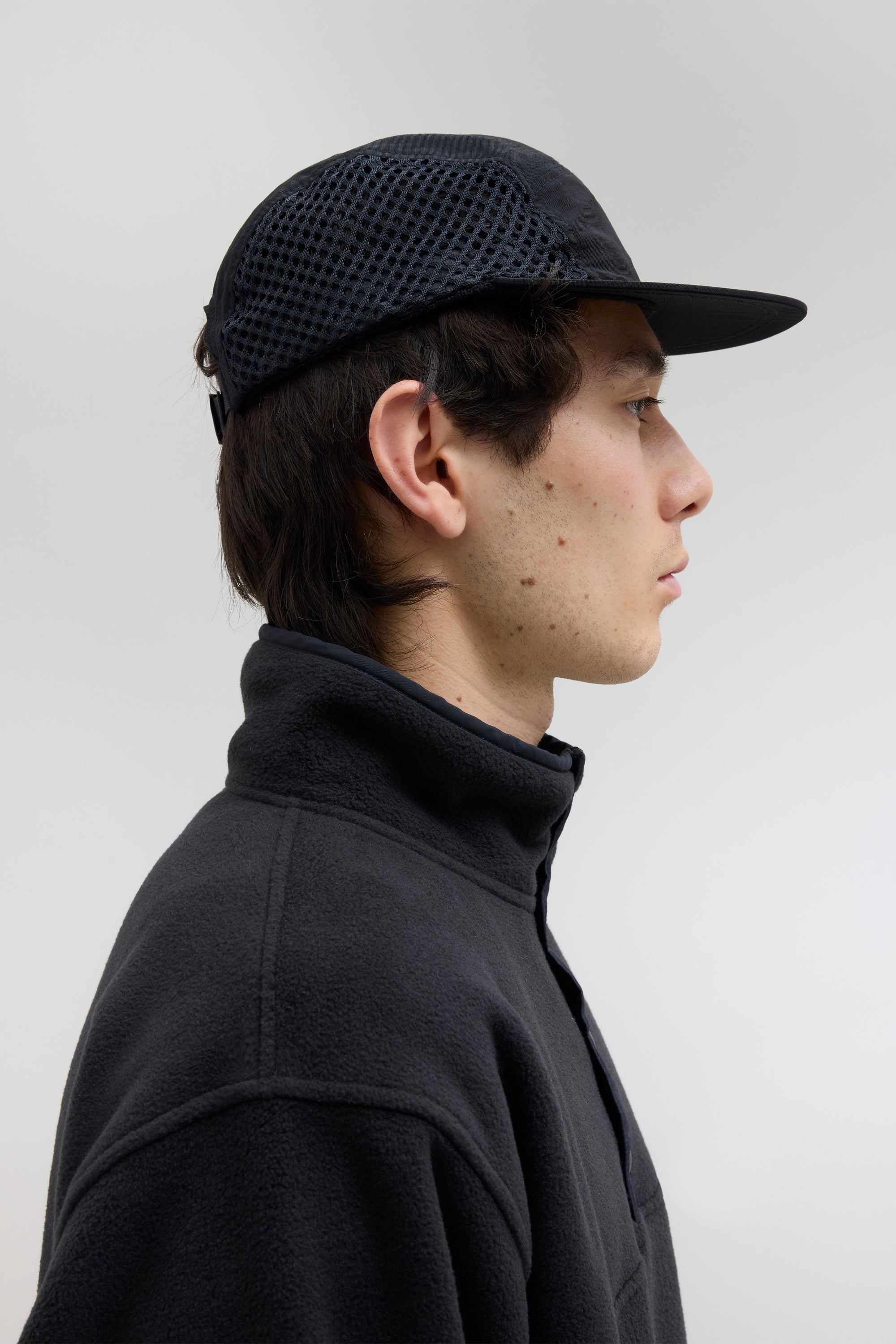 Mesh Sports Cap - Black