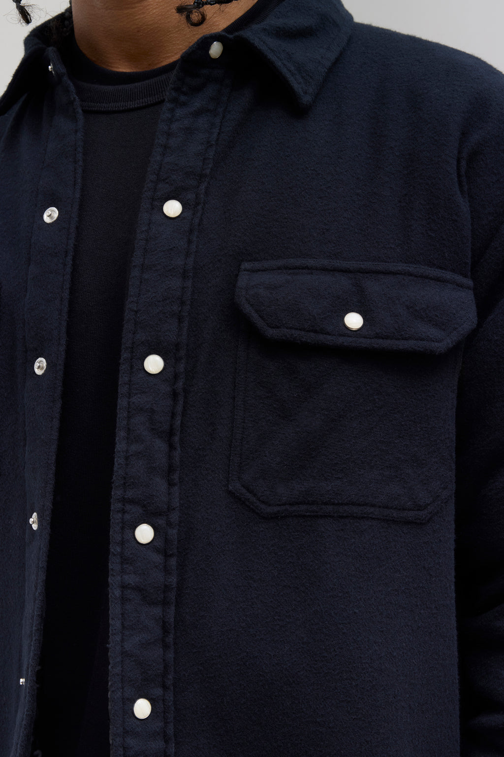 Thermal Flannel Shirt - Black
