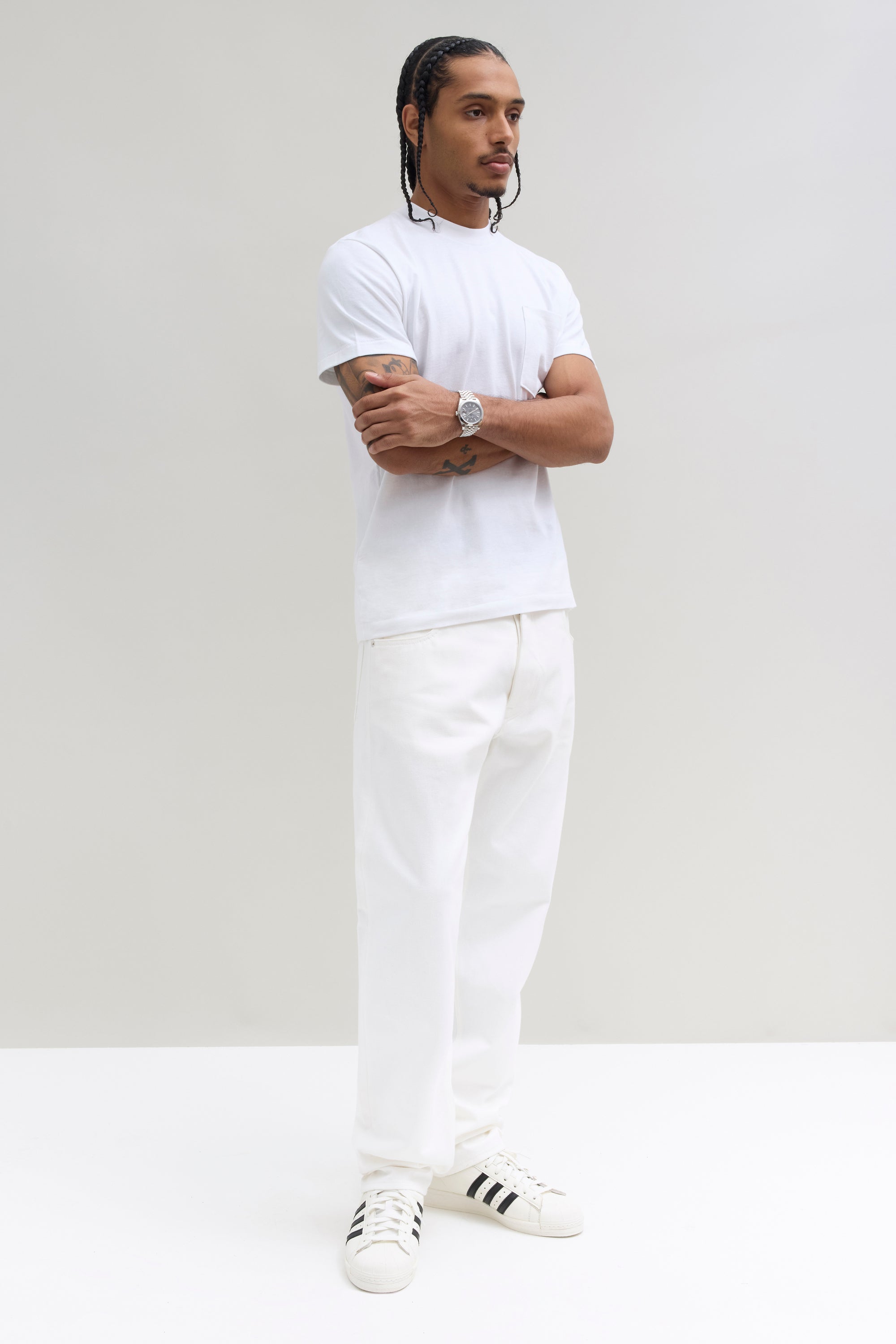 Relaxed Selvedge Denim Jeans - White