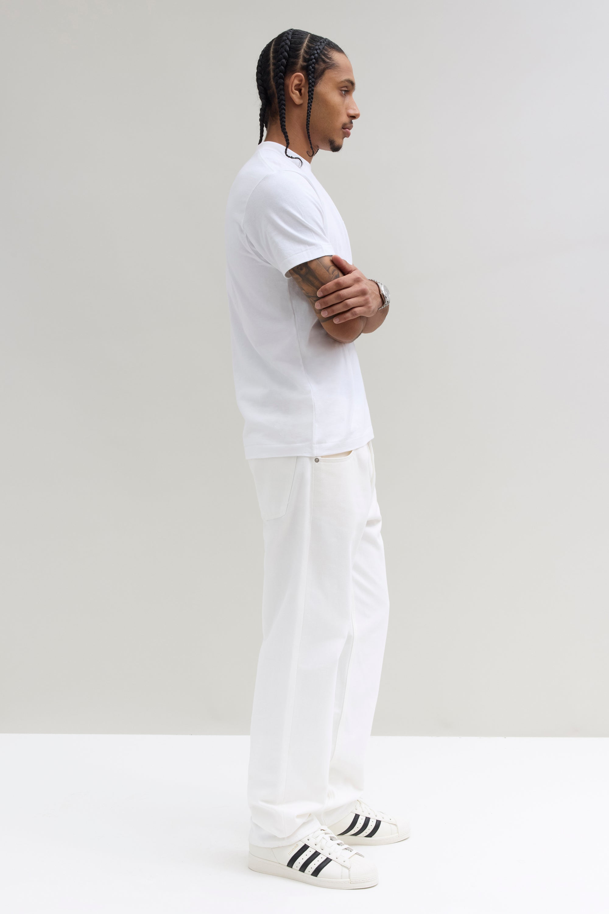 Relaxed Selvedge Denim Jeans - White