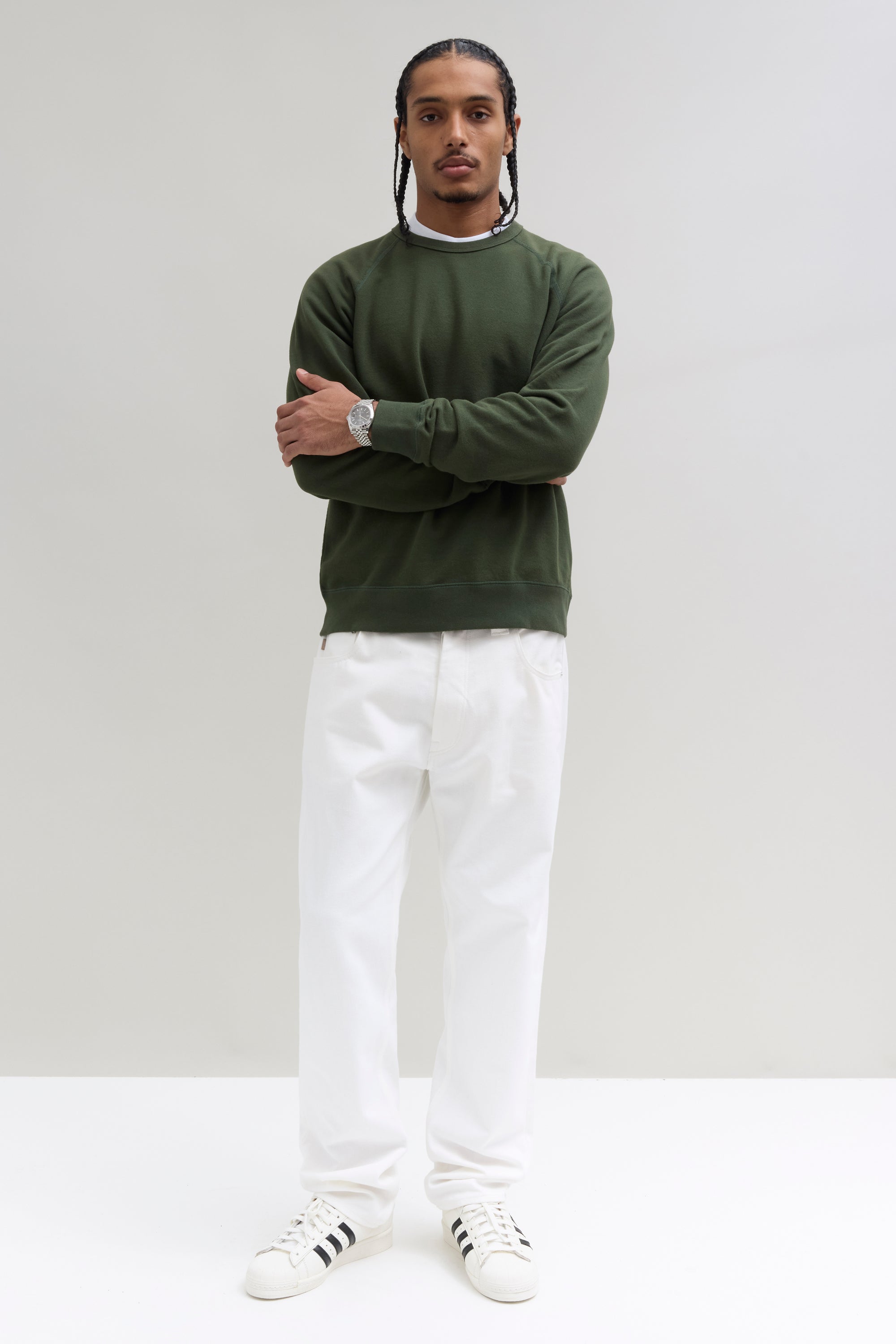 70s Crewneck Sweatshirt - Forest Green