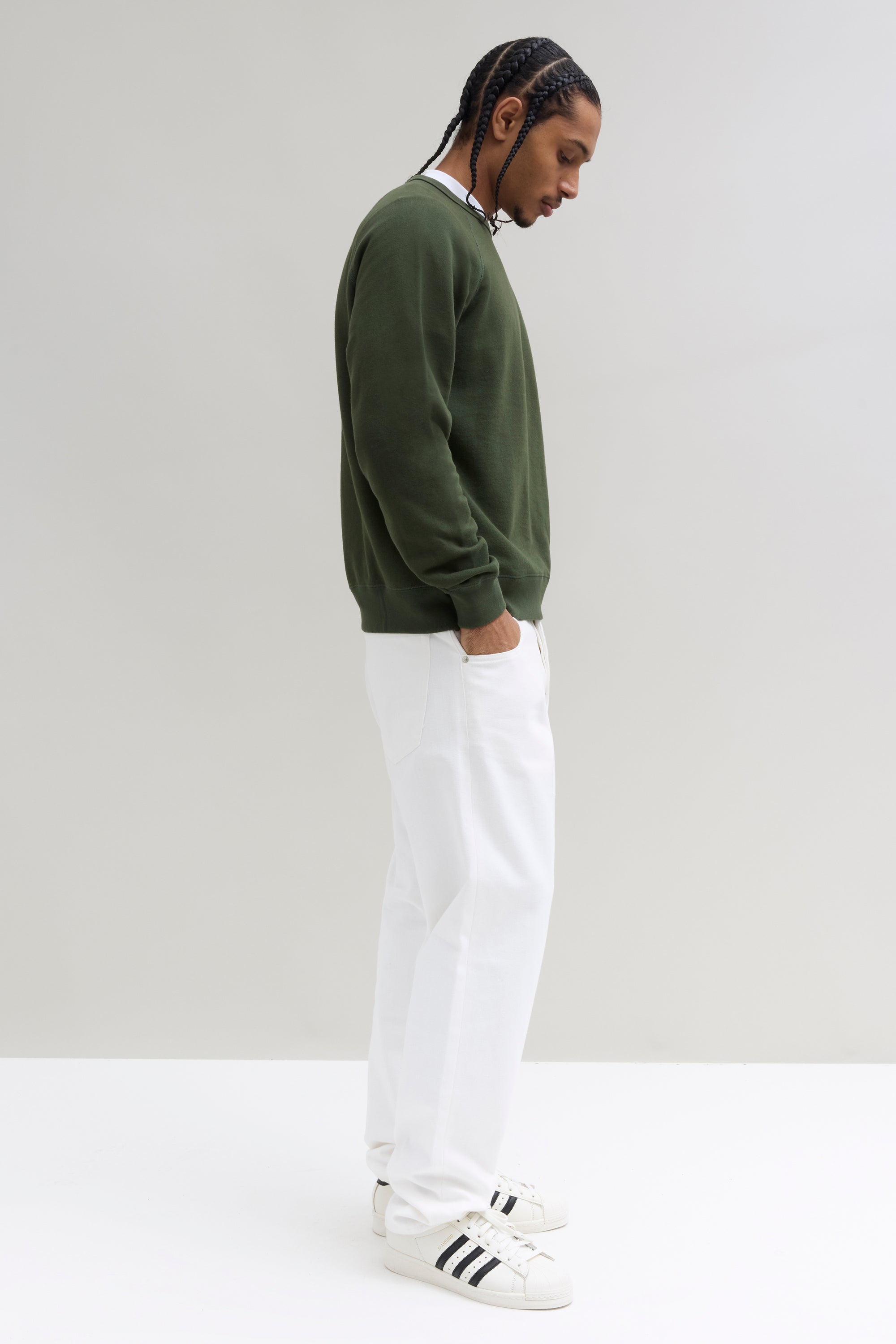 70s Crewneck Sweatshirt - Forest Green