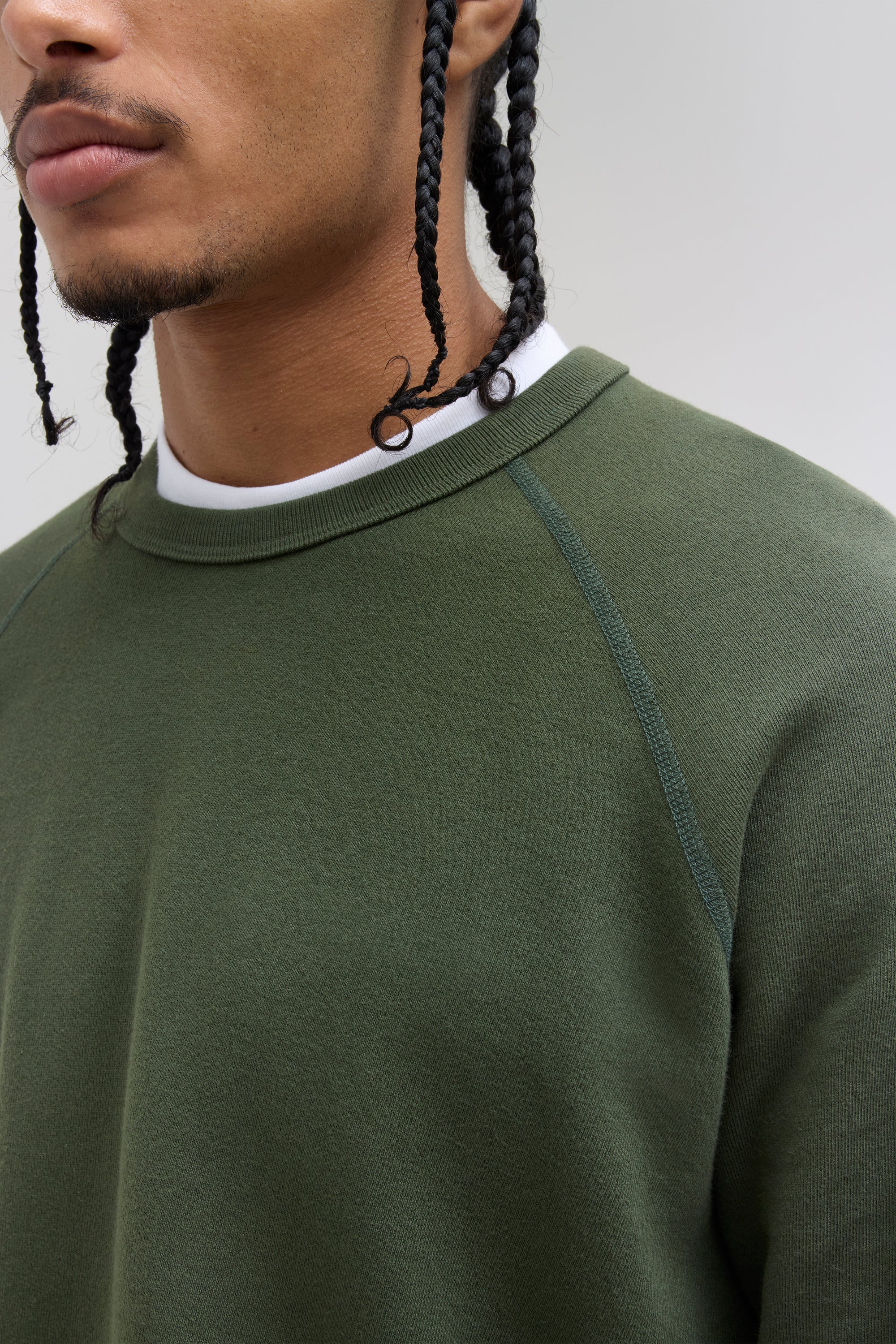 70s Crewneck Sweatshirt - Forest Green