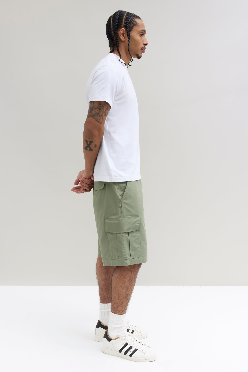 Lightweight Cargo Shorts - Light Olive