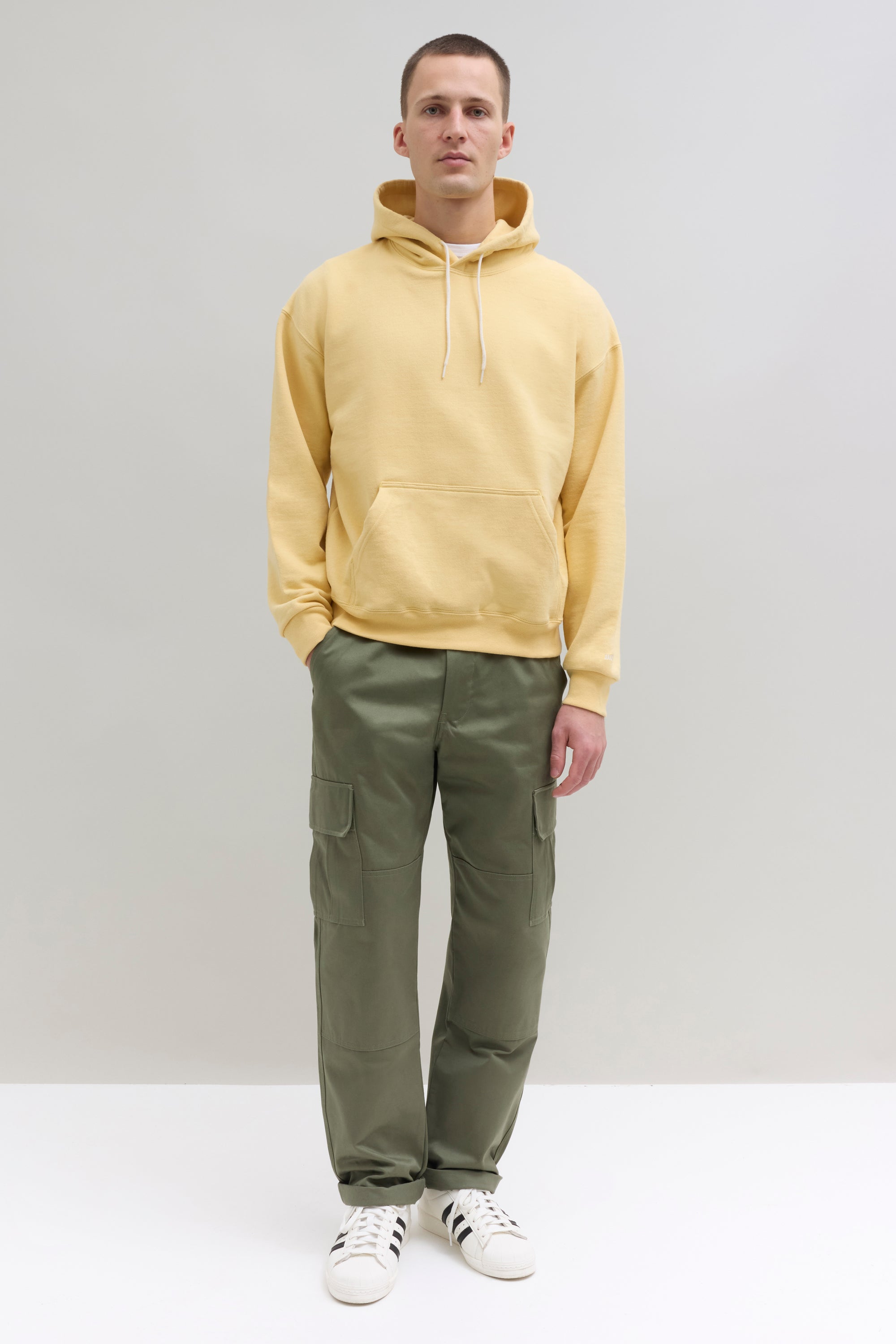2000s Hooded Sweatshirt - Yellow