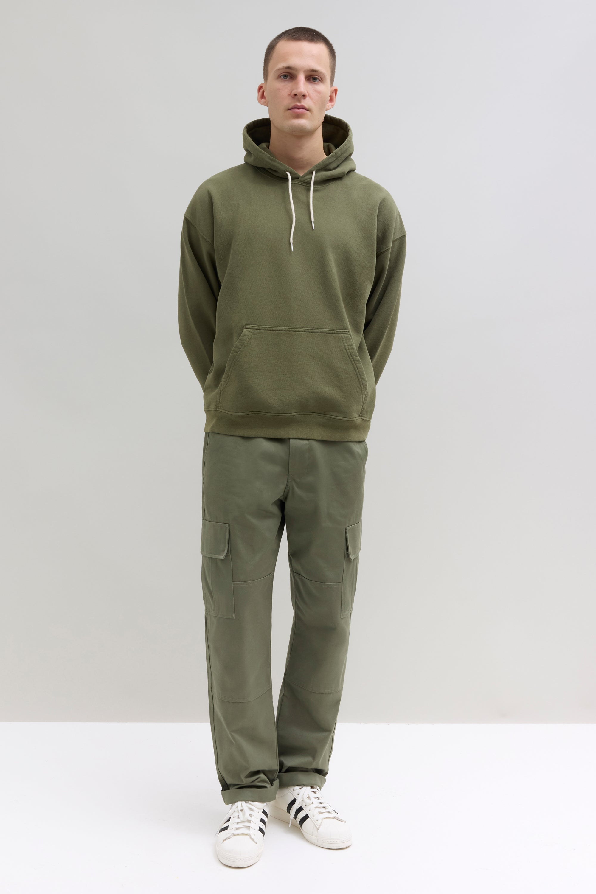 2000s Hooded Sweatshirt - Olive