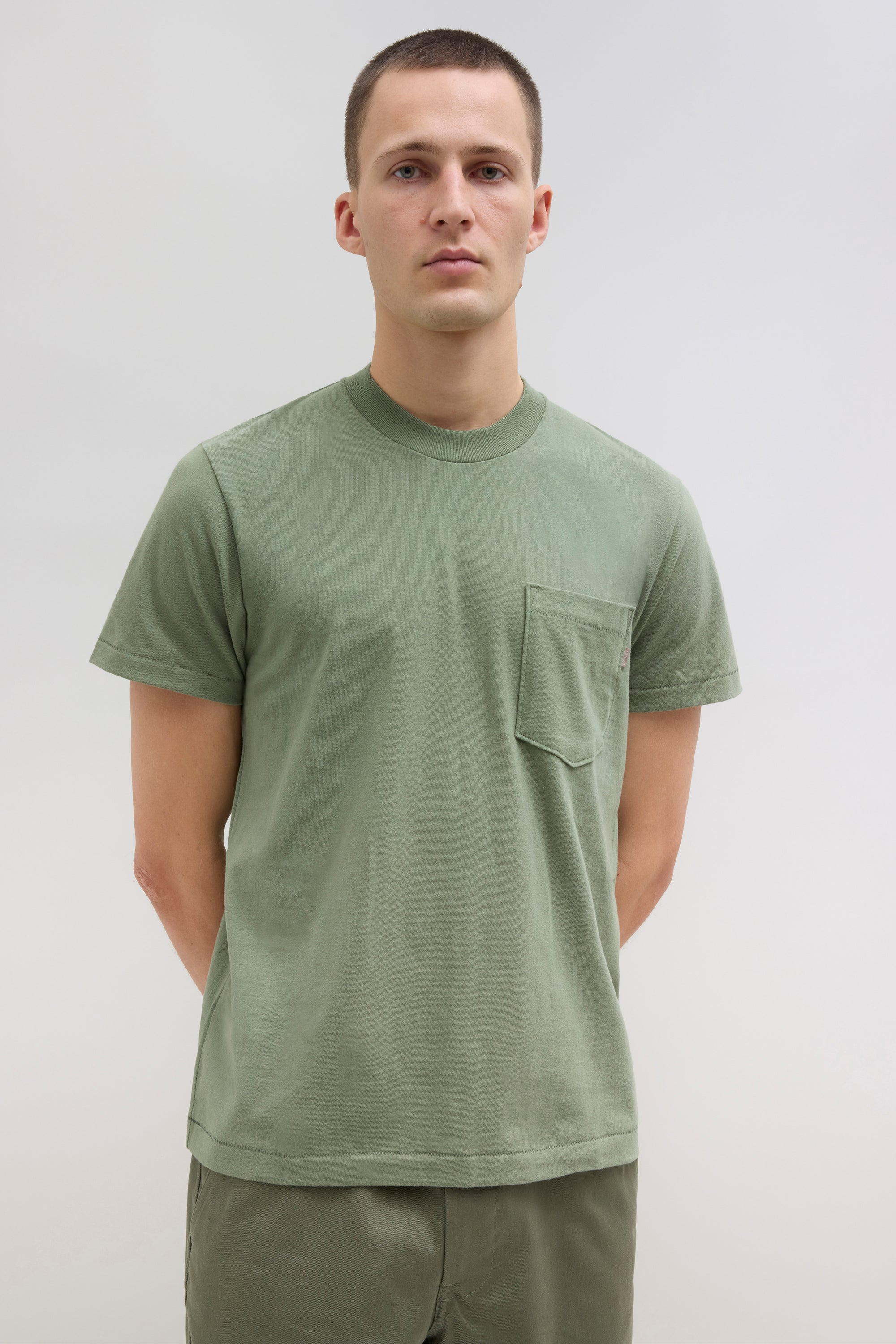 90s Pocket T-Shirt - Olive