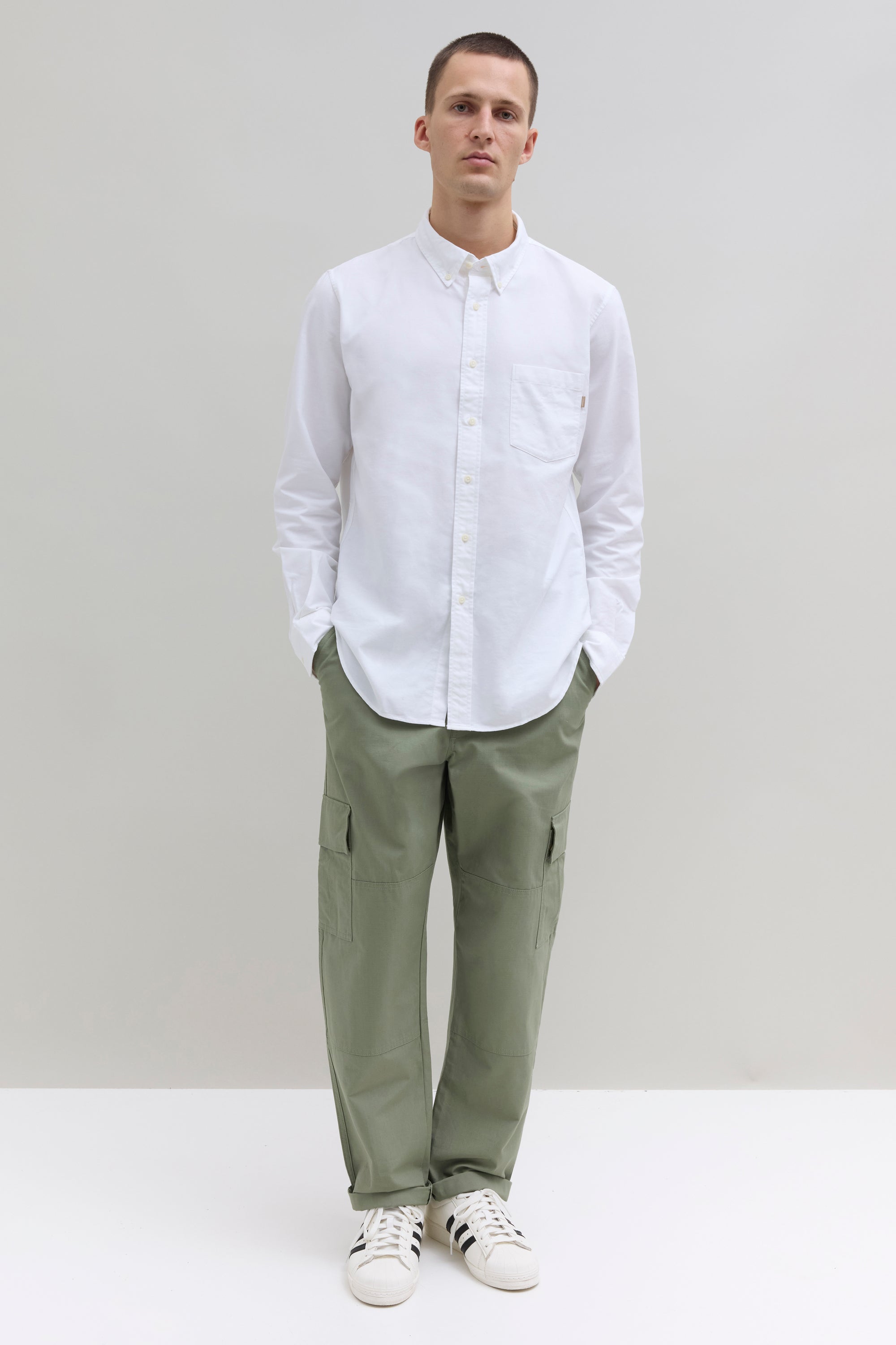 Lightweight Oxford - White