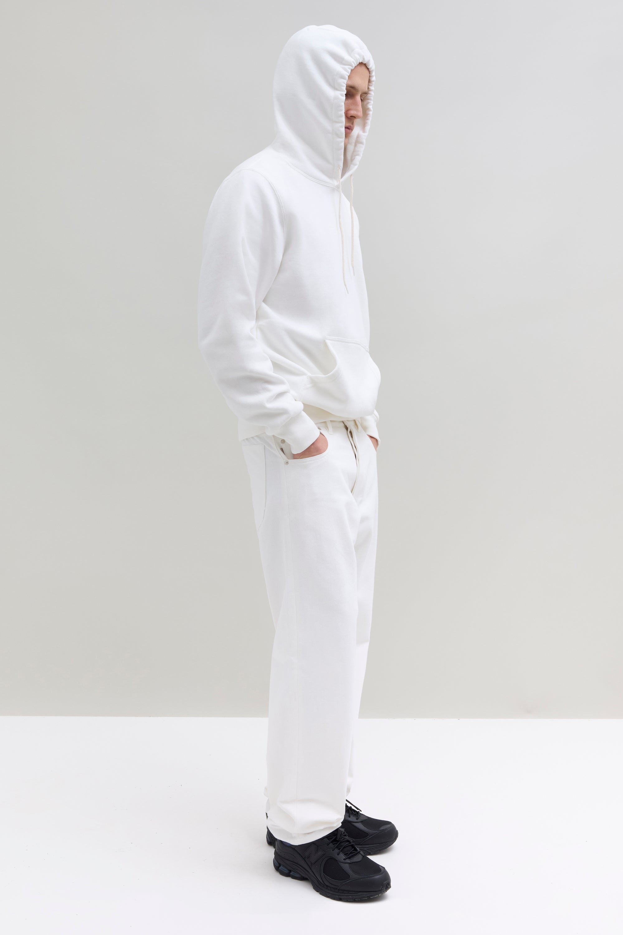 90s Hooded Sweatshirt - Ivory