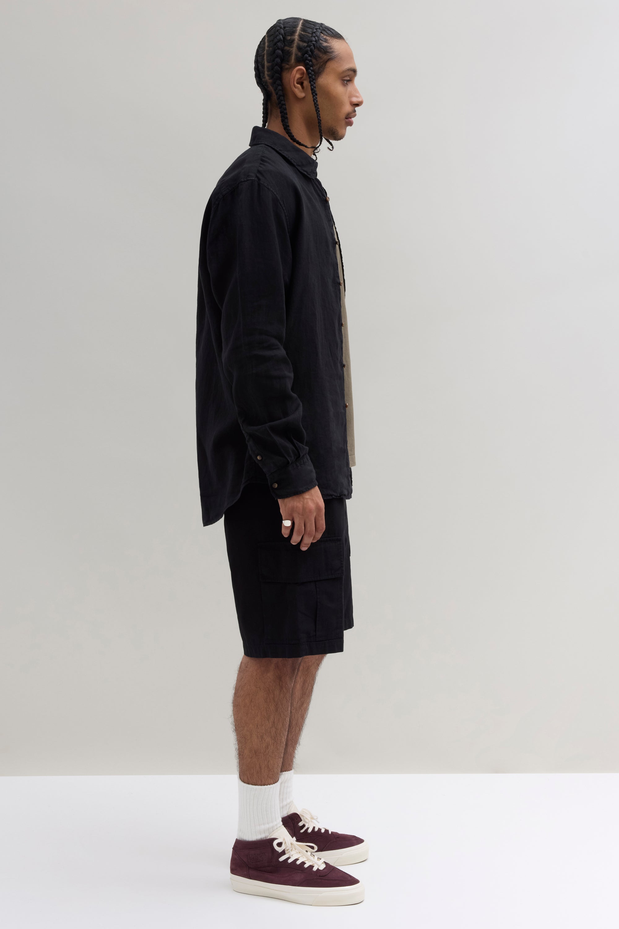 Lightweight Cargo Shorts - Black