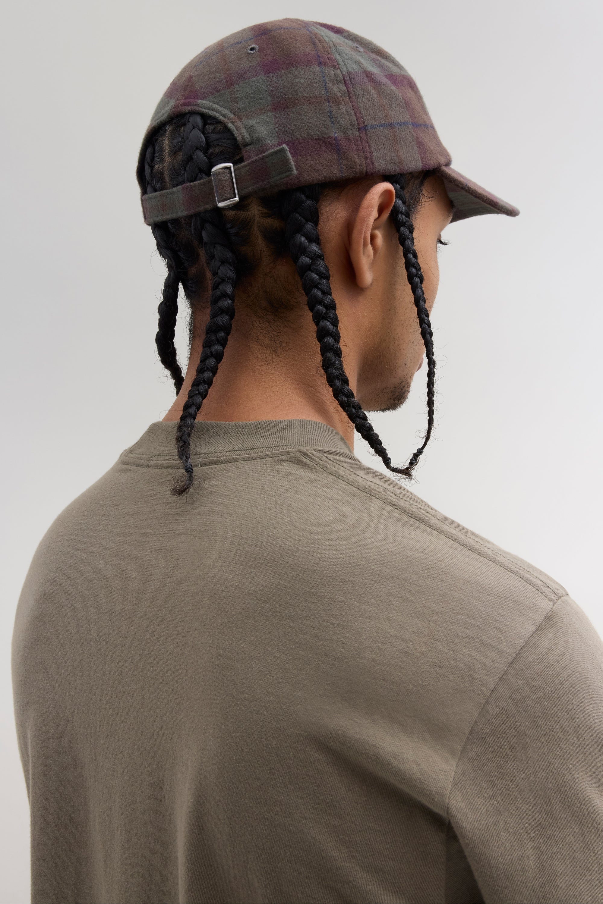 Weekend Plaid Cap - Forest Green/Burgundy