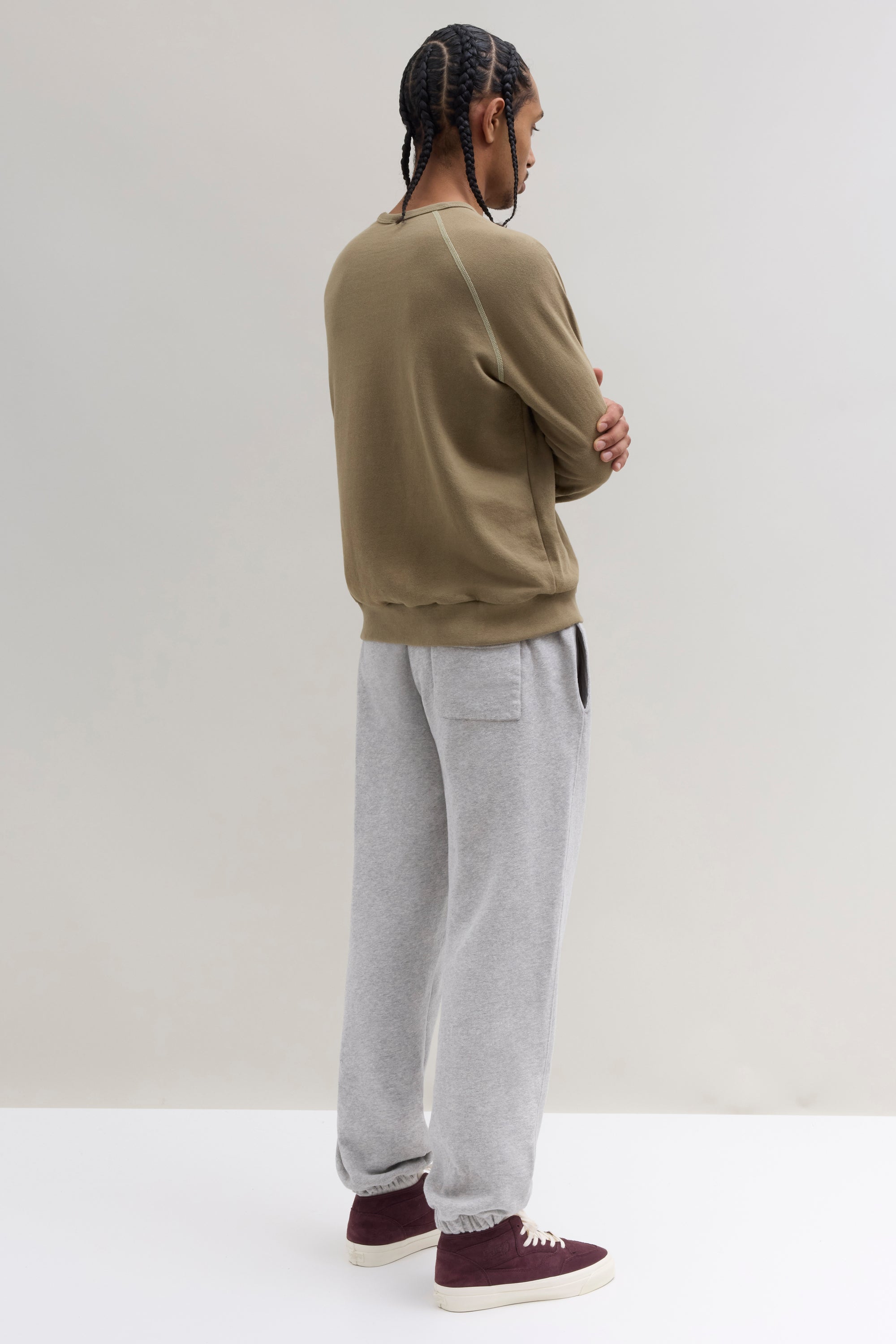 70s Crewneck Sweatshirt - Light Olive