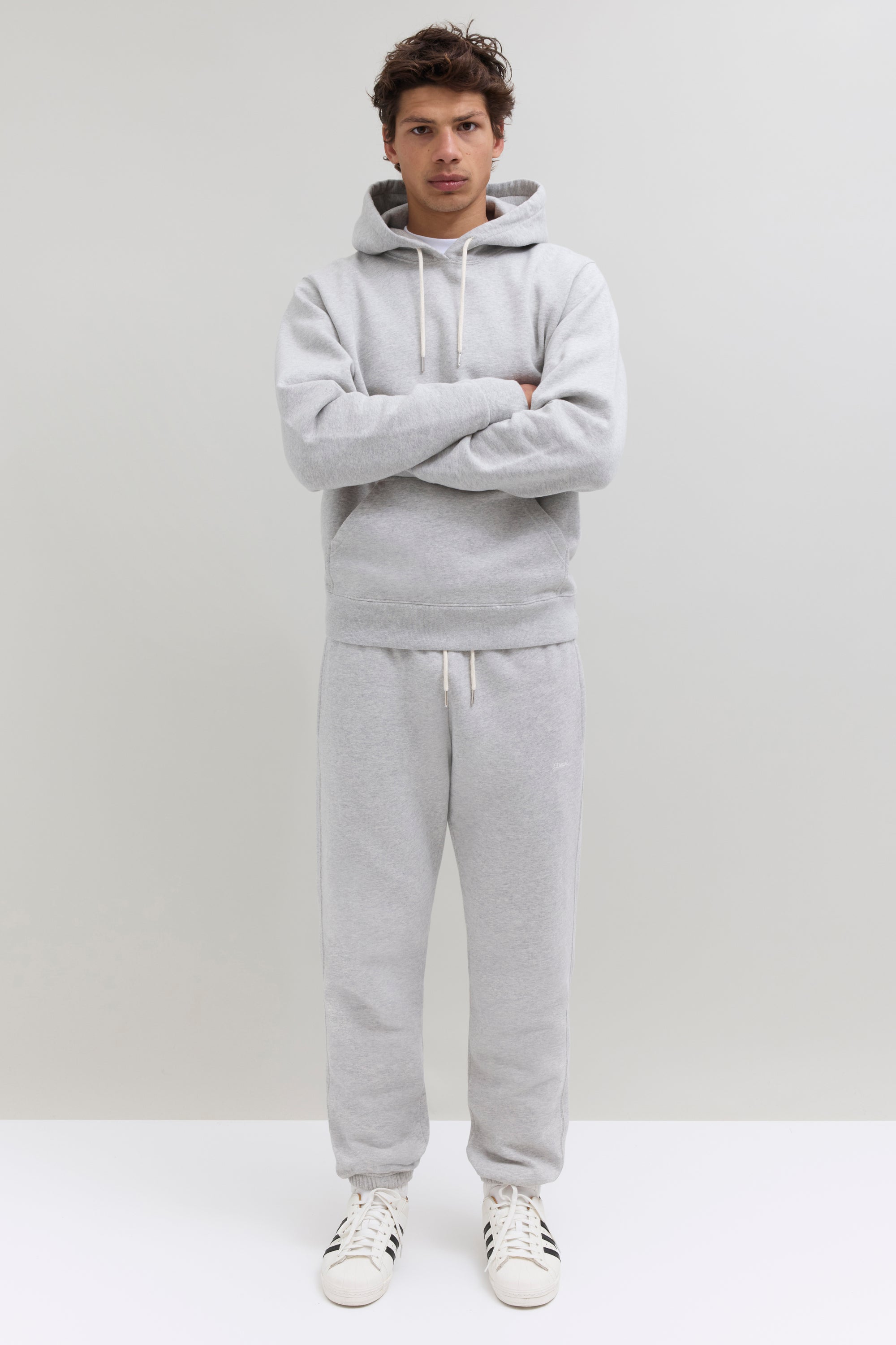 90s Hooded Sweatshirt - Grey
