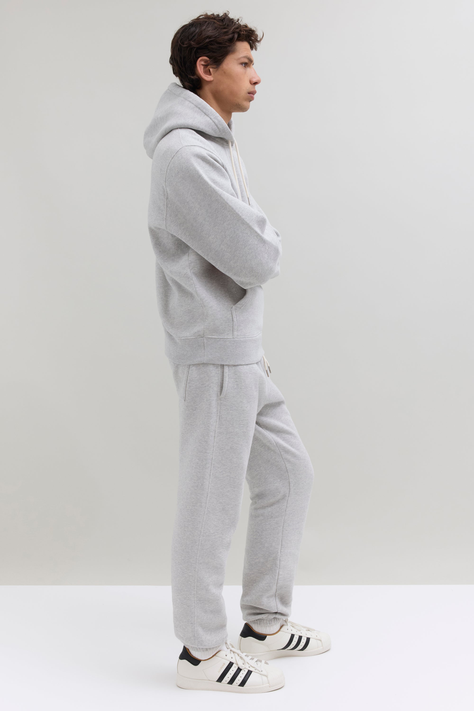 90s Hooded Sweatshirt - Grey