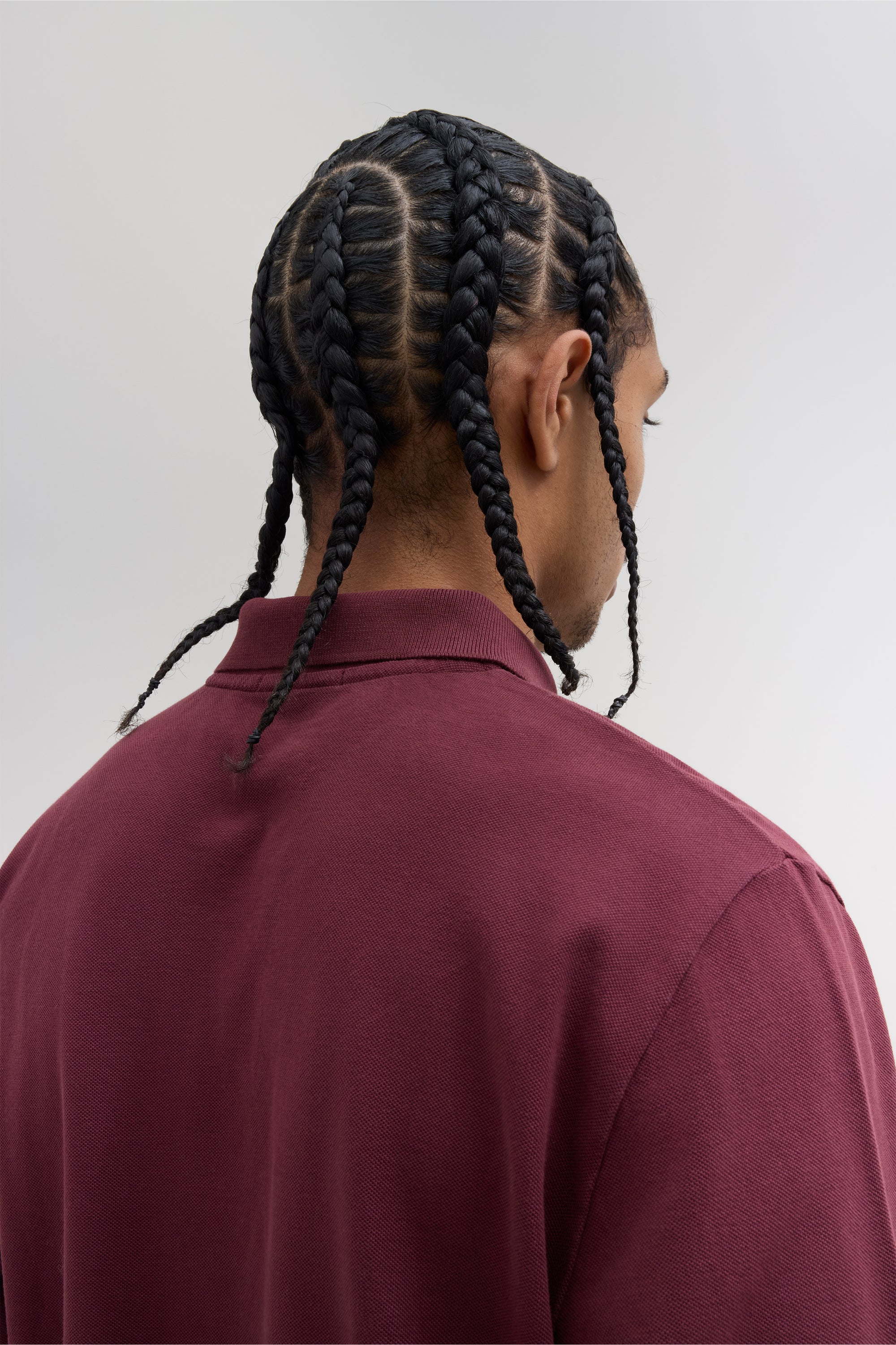 Longsleeve Polo Shirt - Burgundy