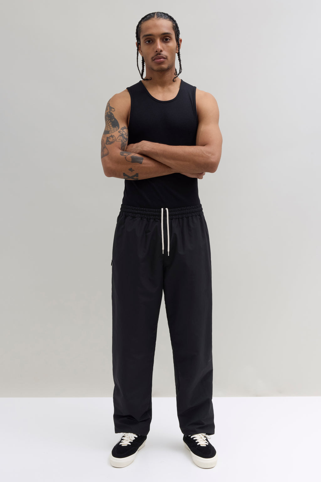 Ribbed Tank Top - Black