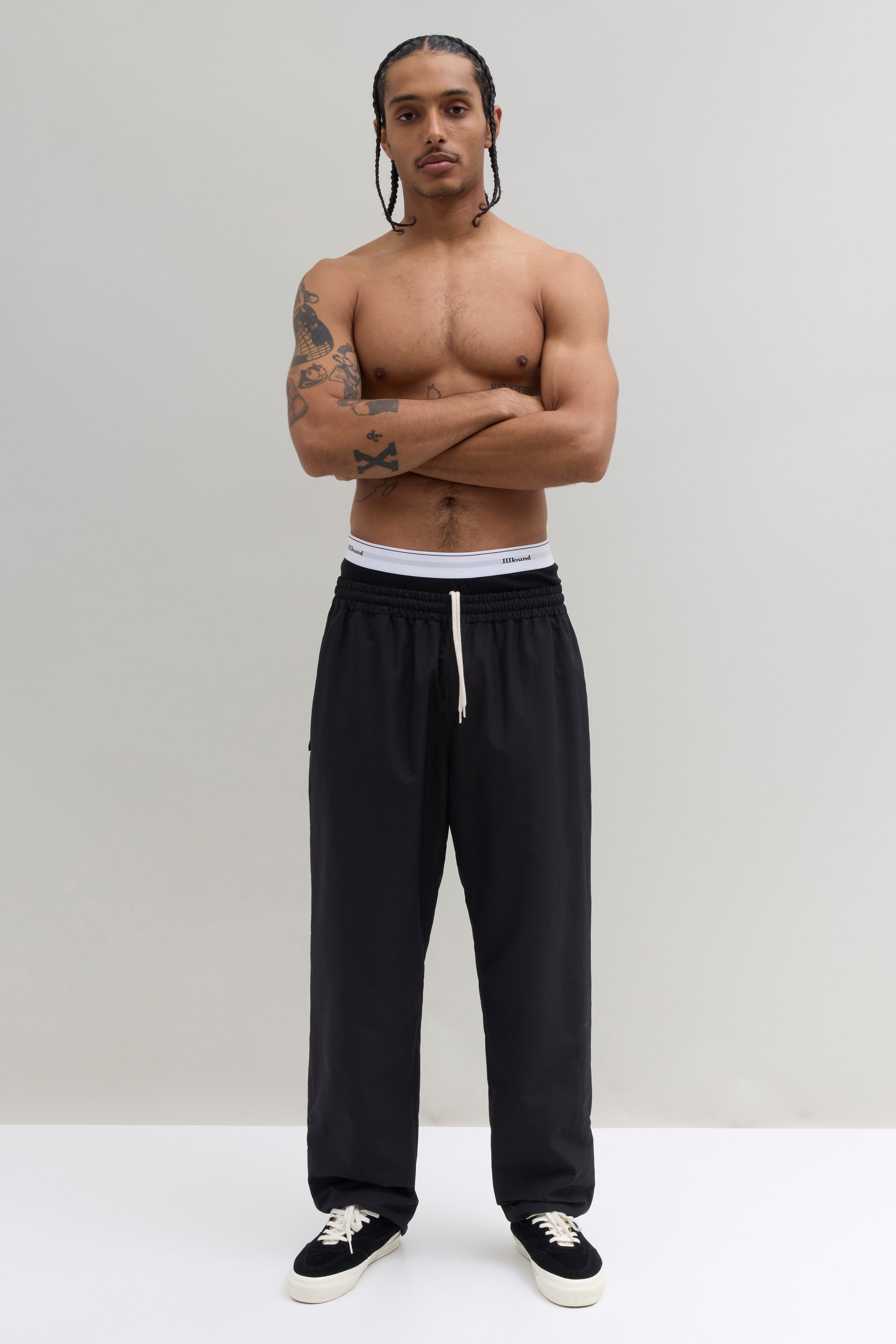 Ribbed Boxer Brief - Black/White
