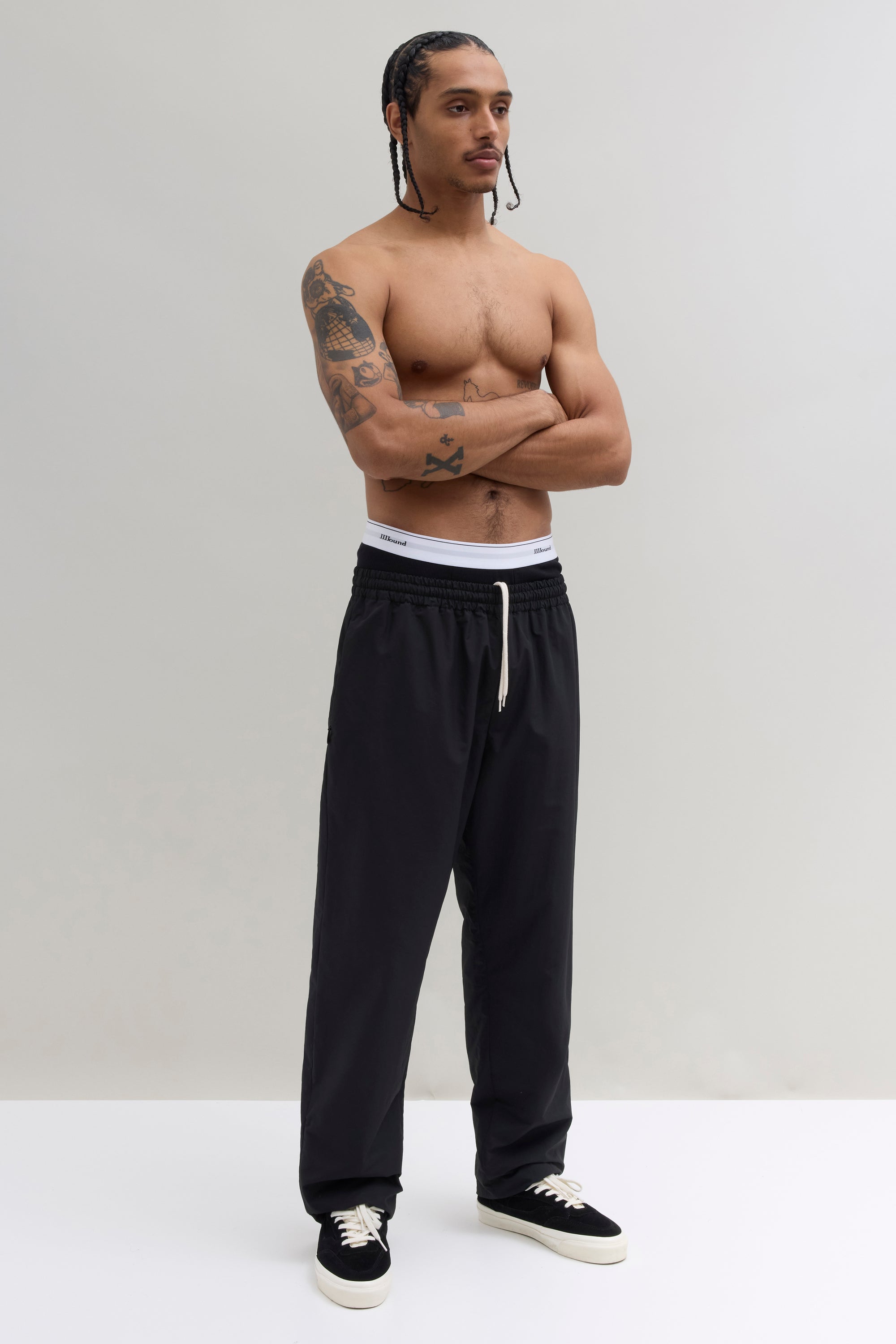Ribbed Boxer Brief - Black/White