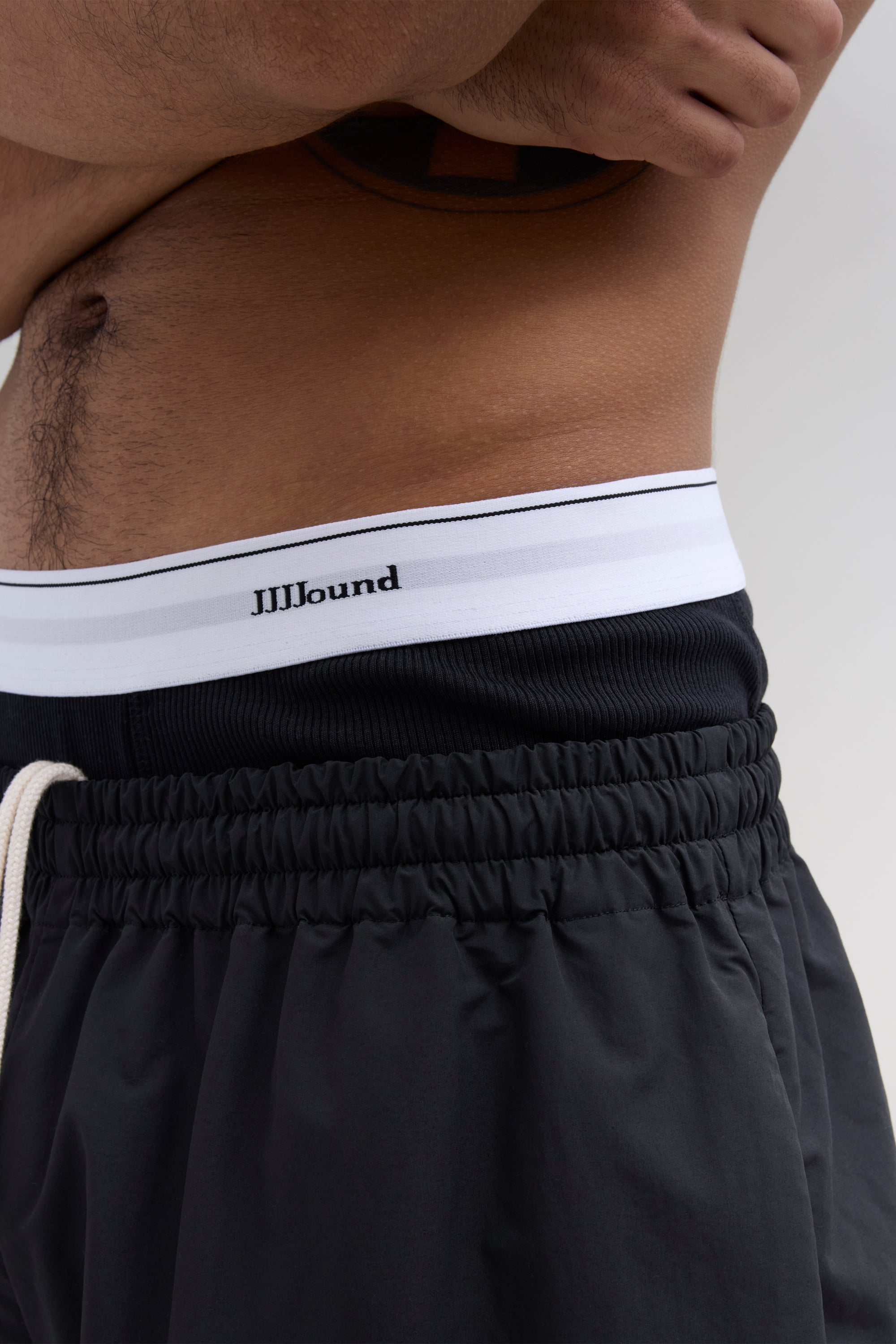 Ribbed Boxer Brief - Black/White