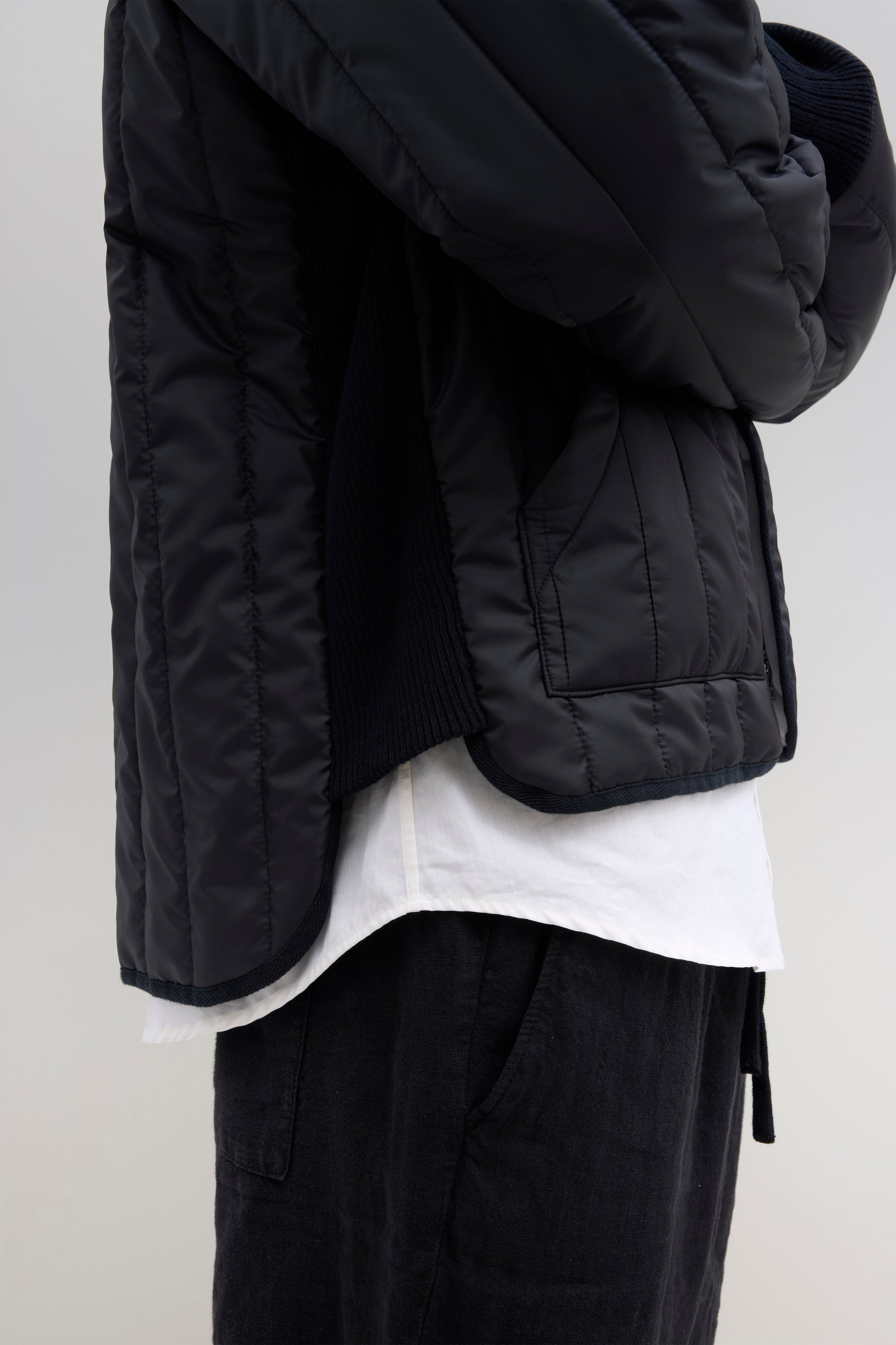 Quilted Jacket - Black