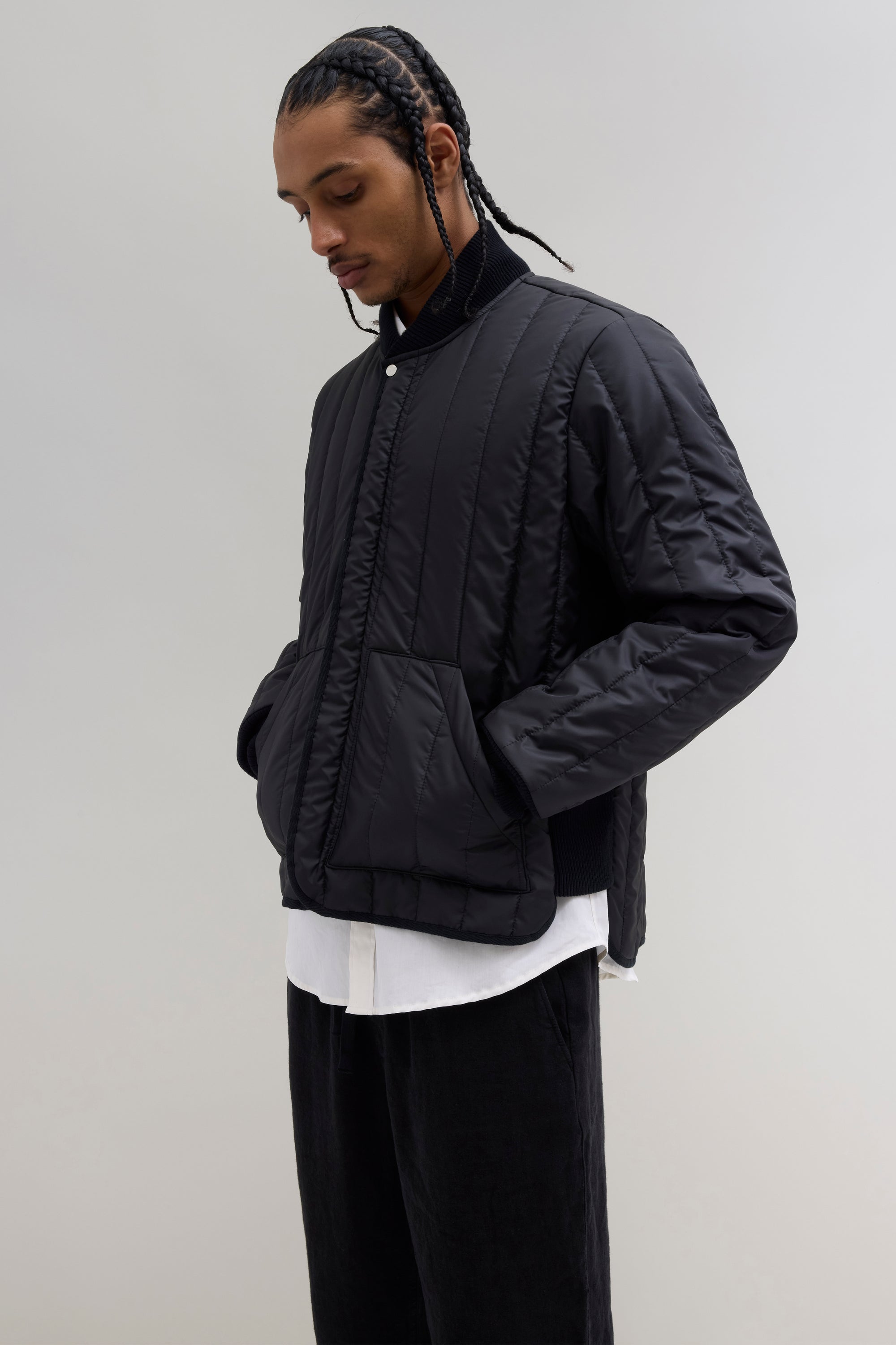 Quilted Jacket - Black