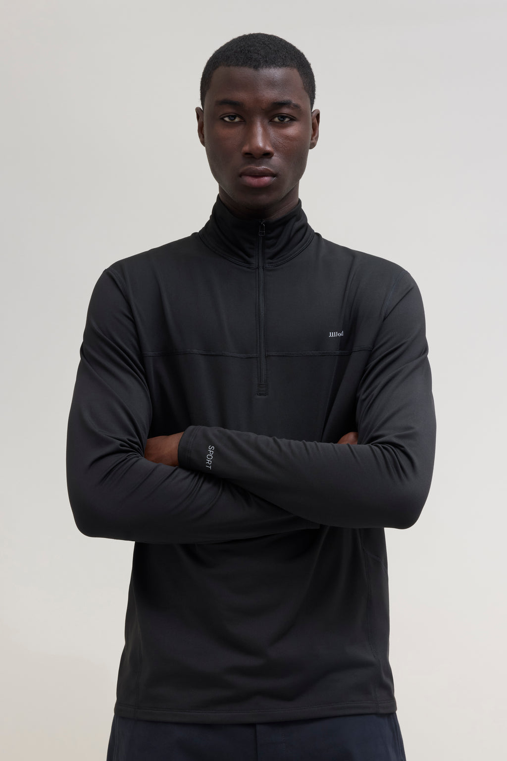 Quarter Zip Base Layer - Black