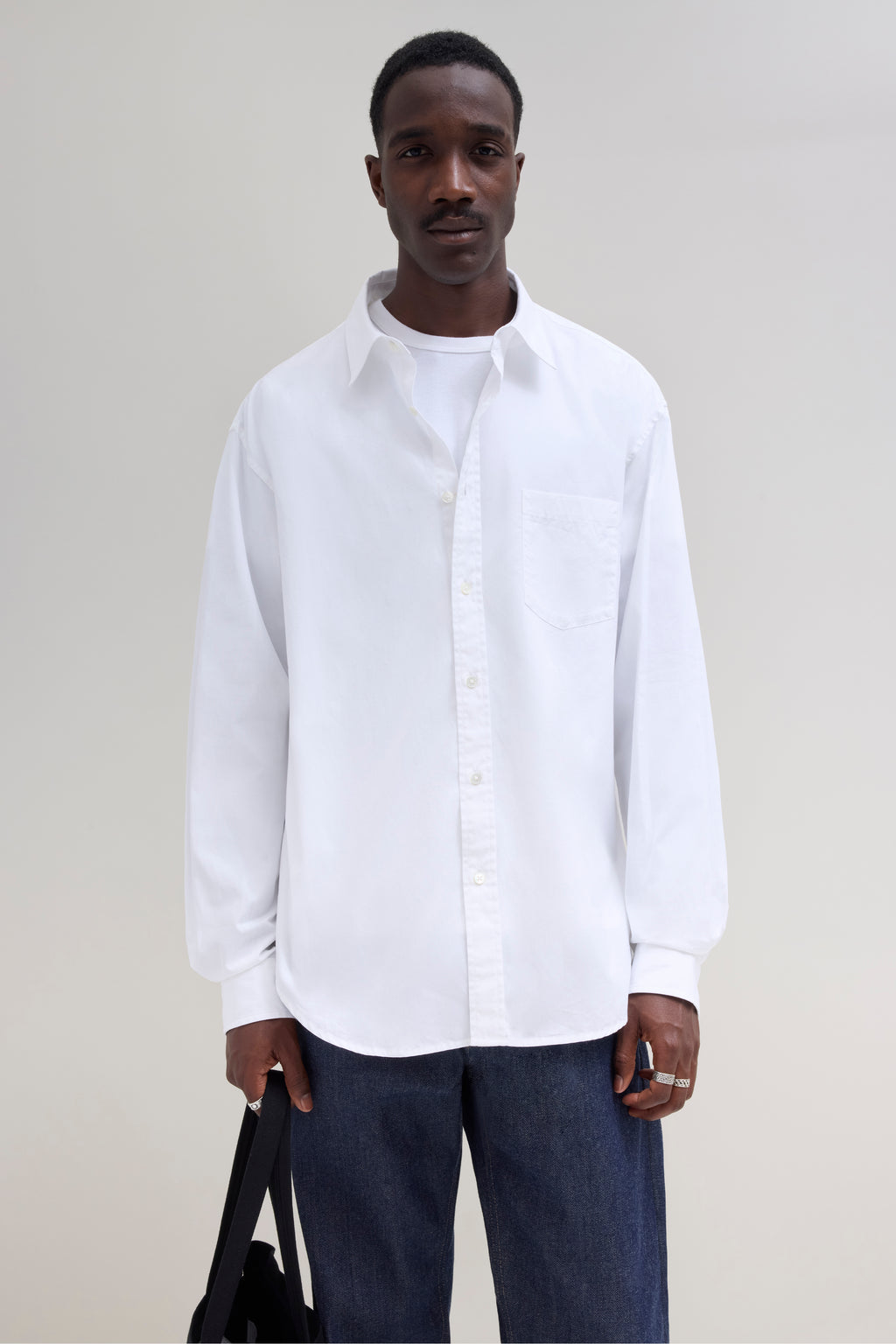 Poplin Big Shirt - White