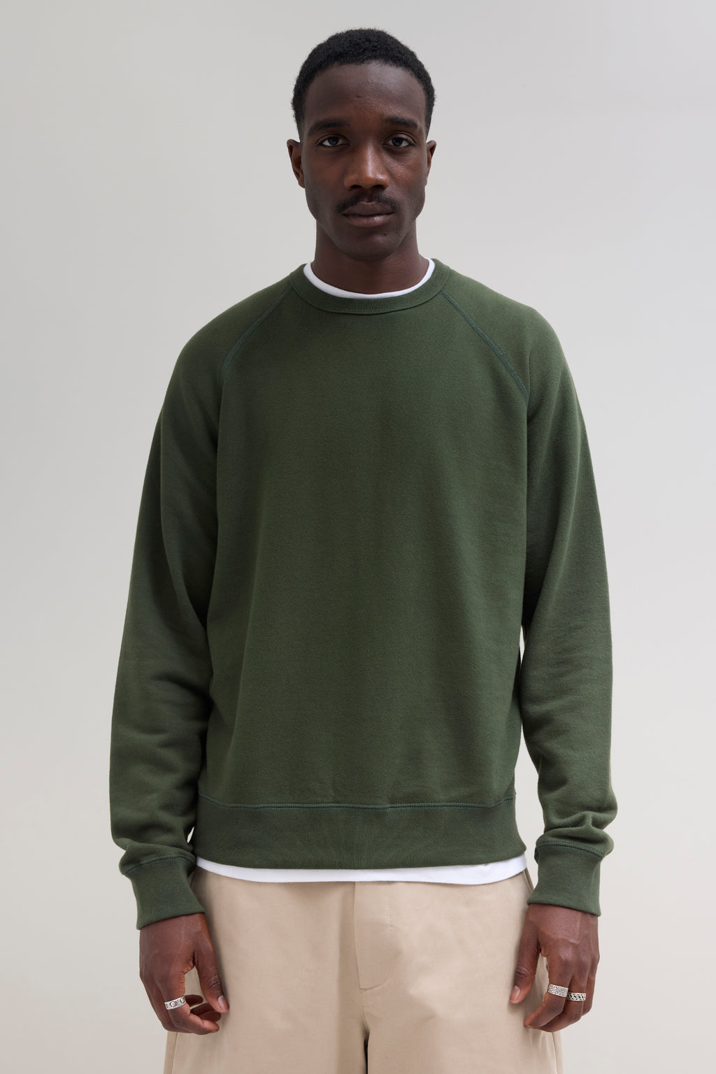 70s Crewneck Sweatshirt - Forest Green