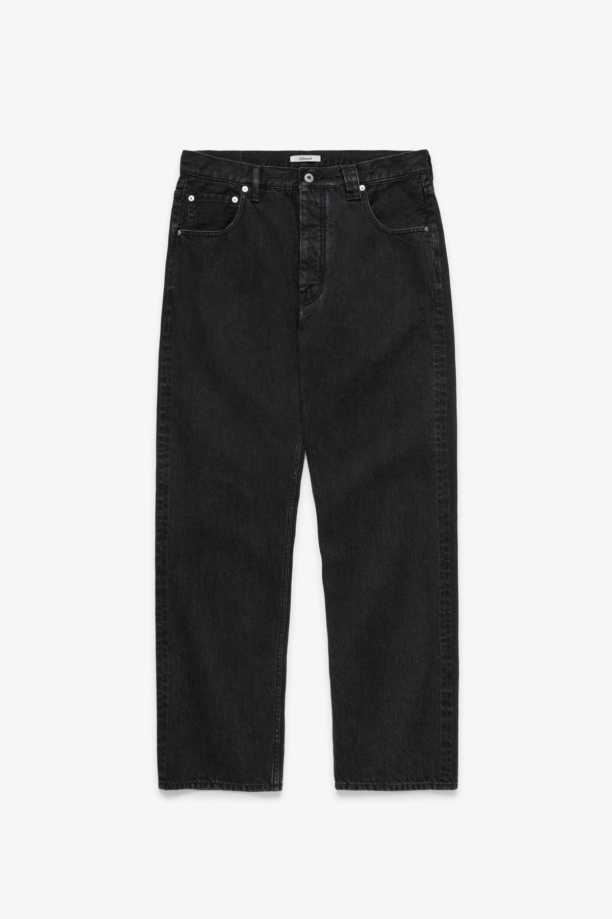 Straight Selvedge Denim Jeans JP - Black Stonewashed