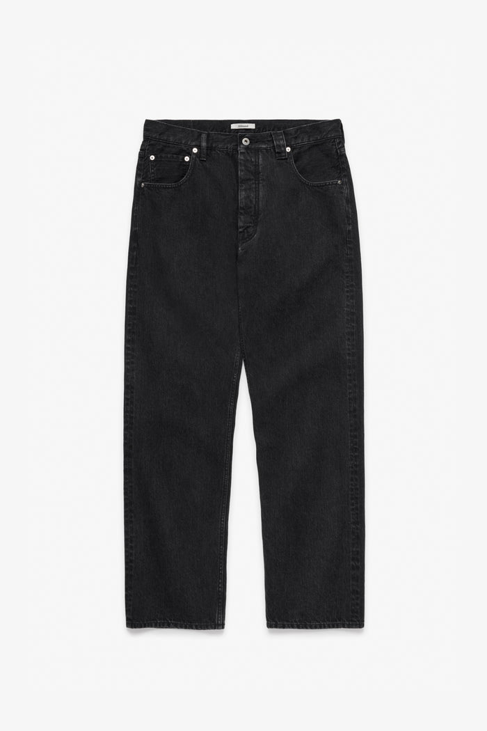 Straight Selvedge Denim Jeans JP - Black Stonewashed