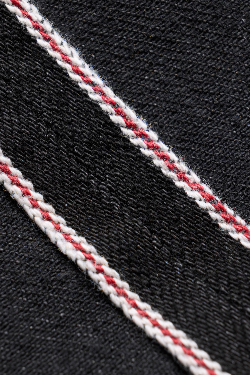 Straight Selvedge Denim Jeans JP - Black Stonewashed