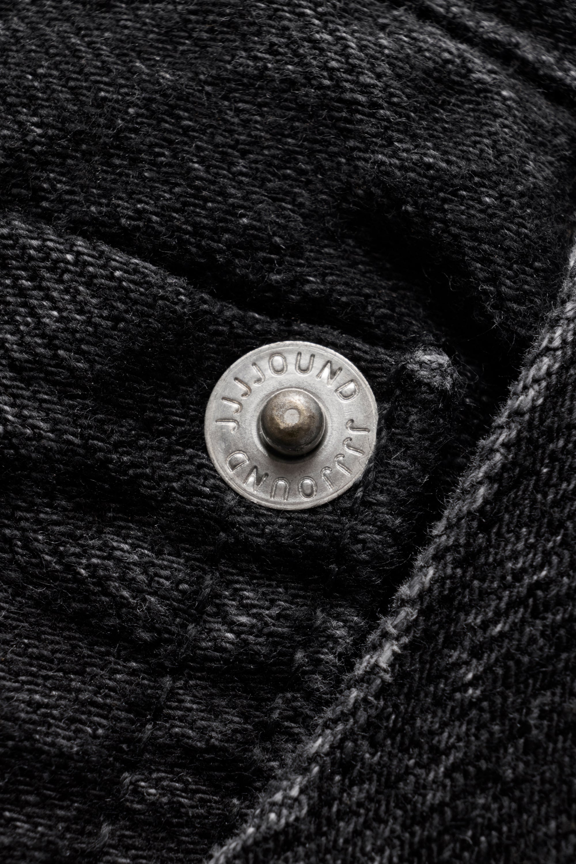 Straight Selvedge Denim Jeans JP - Black Stonewashed