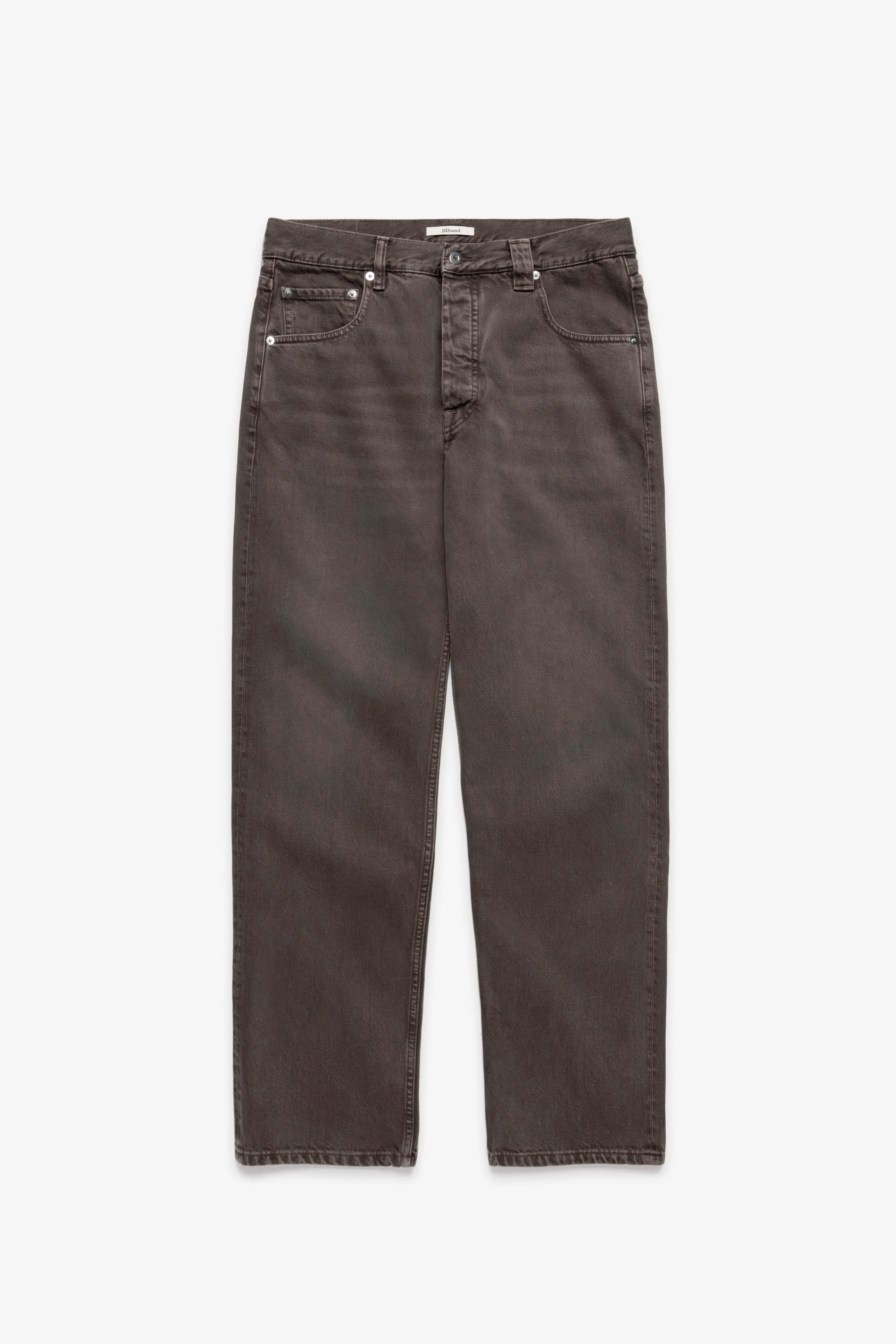 Straight Selvedge Denim Jeans - Brown Stonewashed