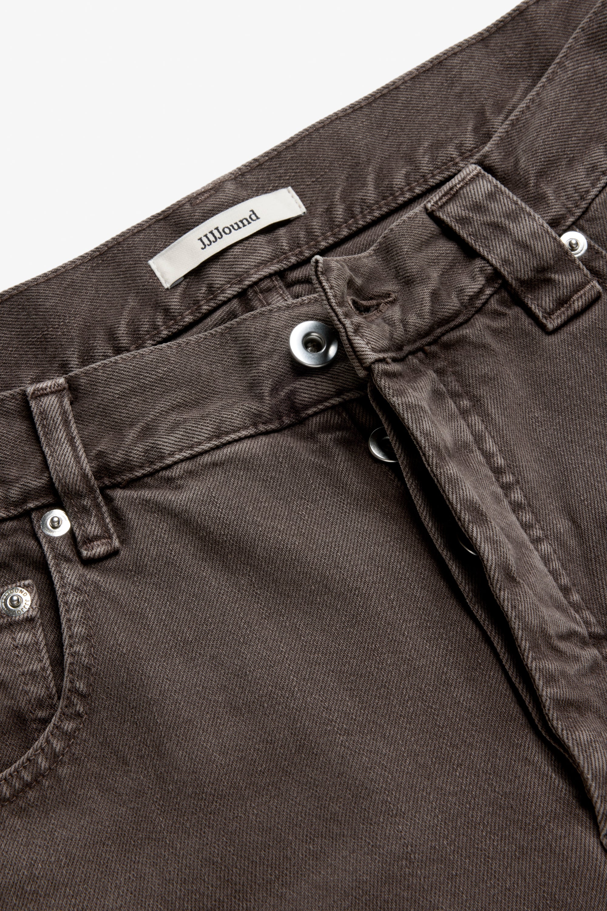 Straight Selvedge Denim Jeans - Brown Stonewashed