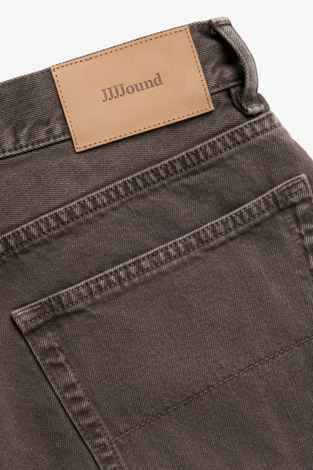 Straight Selvedge Denim Jeans - Brown Stonewashed