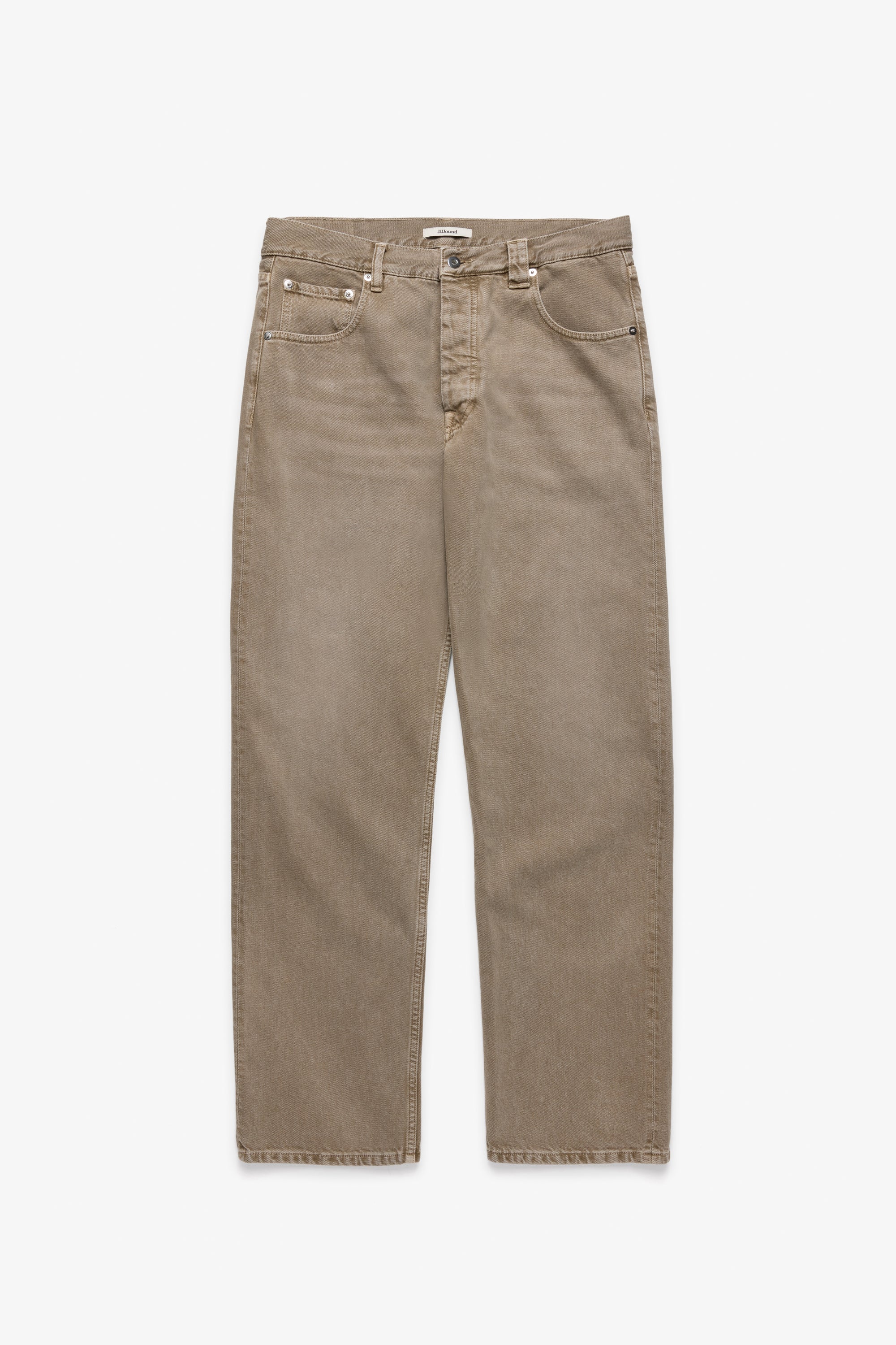 Straight Selvedge Denim Jeans - Taupe Stonewashed