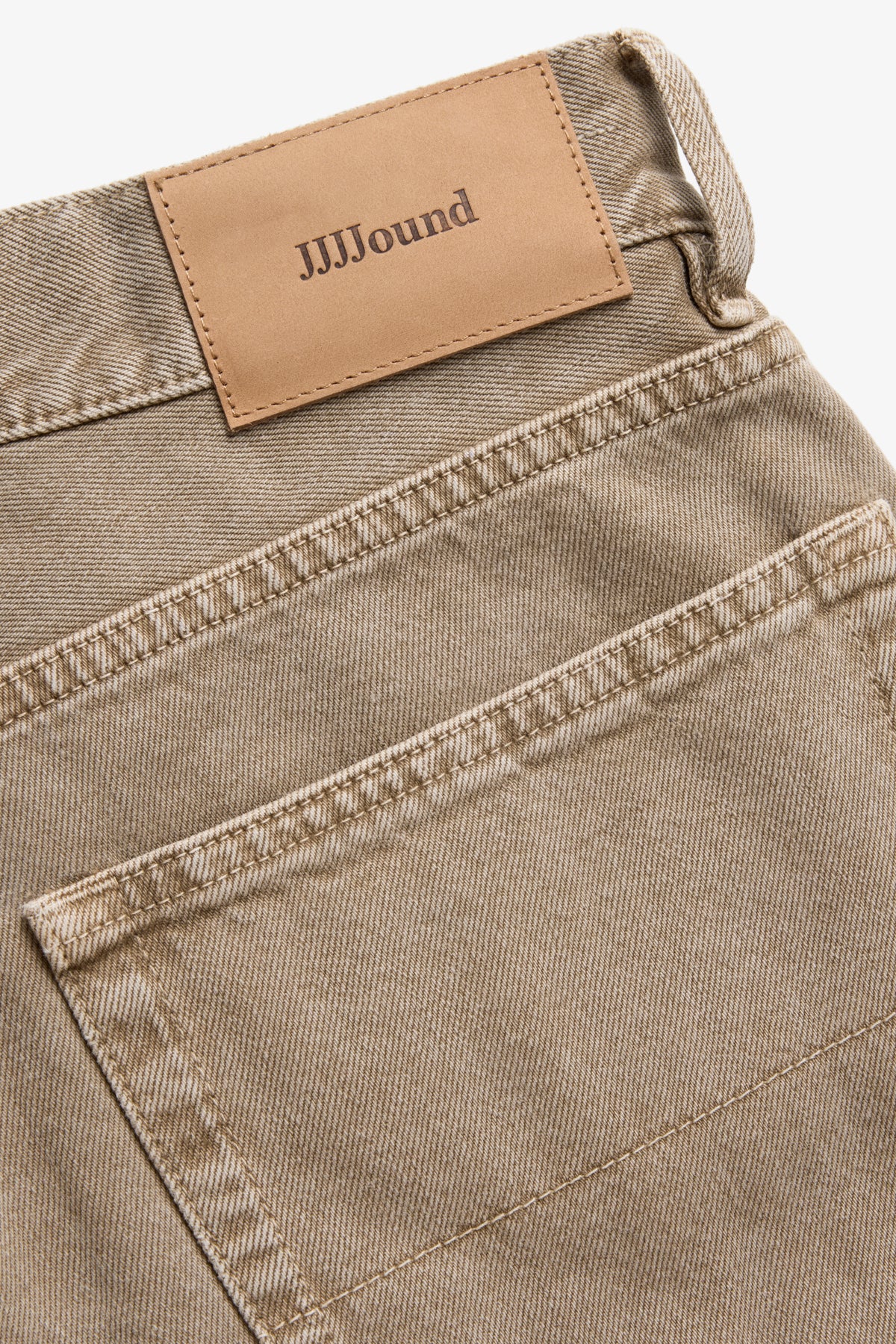 Straight Selvedge Denim Jeans - Taupe Stonewashed