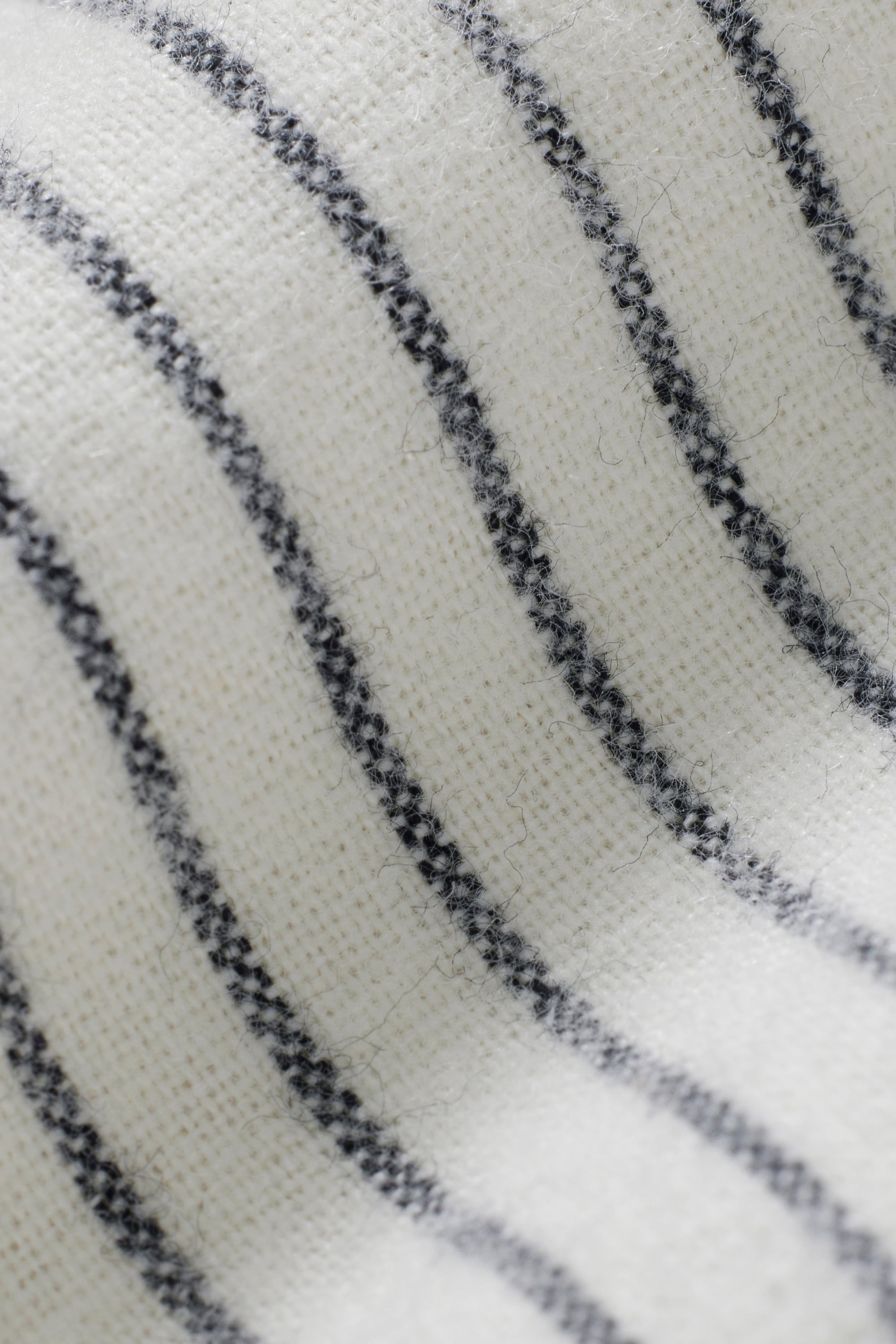 Striped Flannel Weekend Pant - Off-White/Charcoal