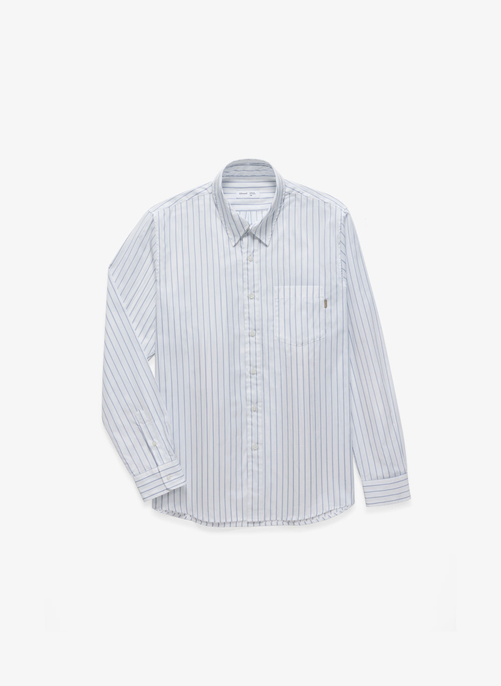 Striped Poplin Shirt - White/Blue