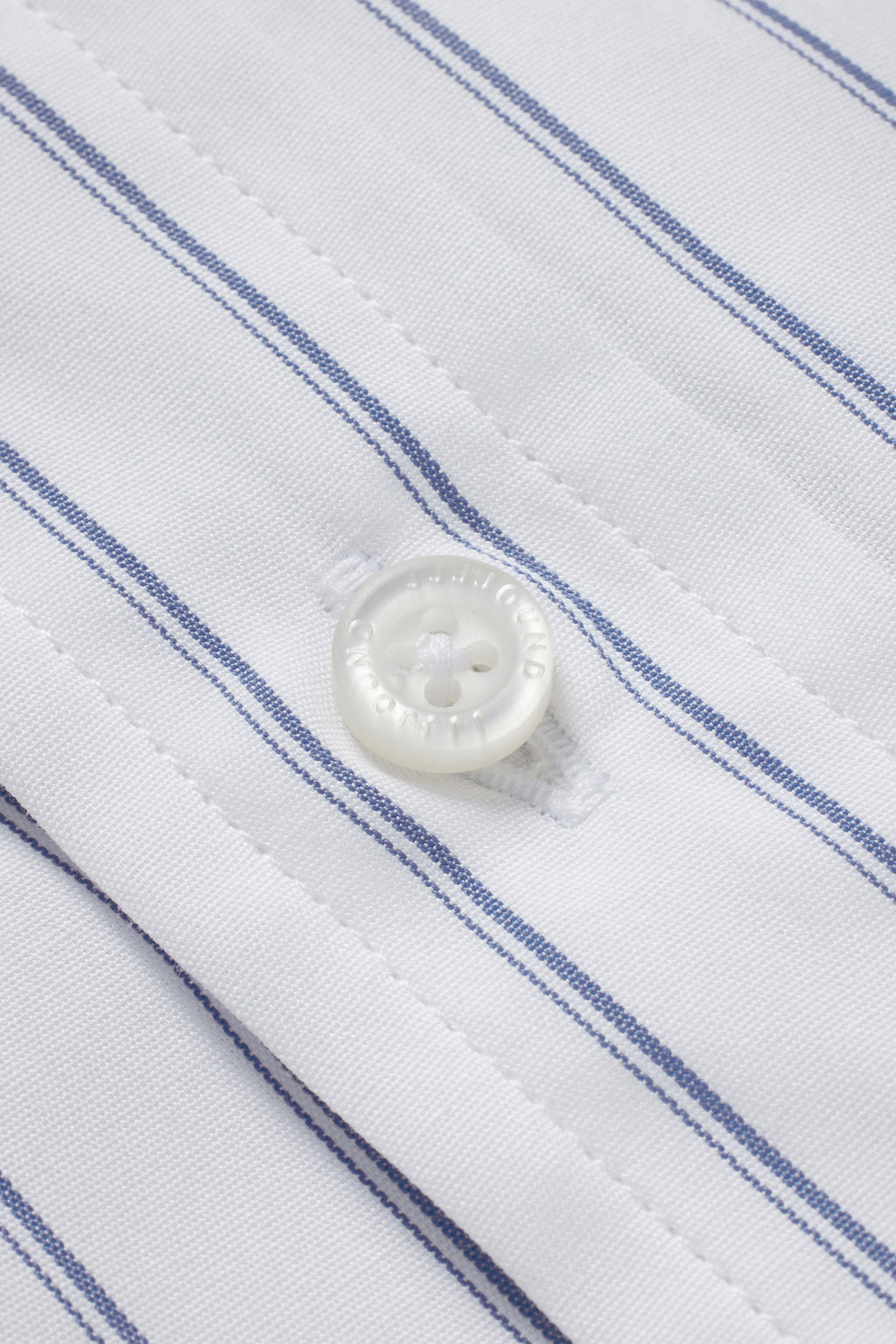 Striped Poplin Shirt - White/Blue