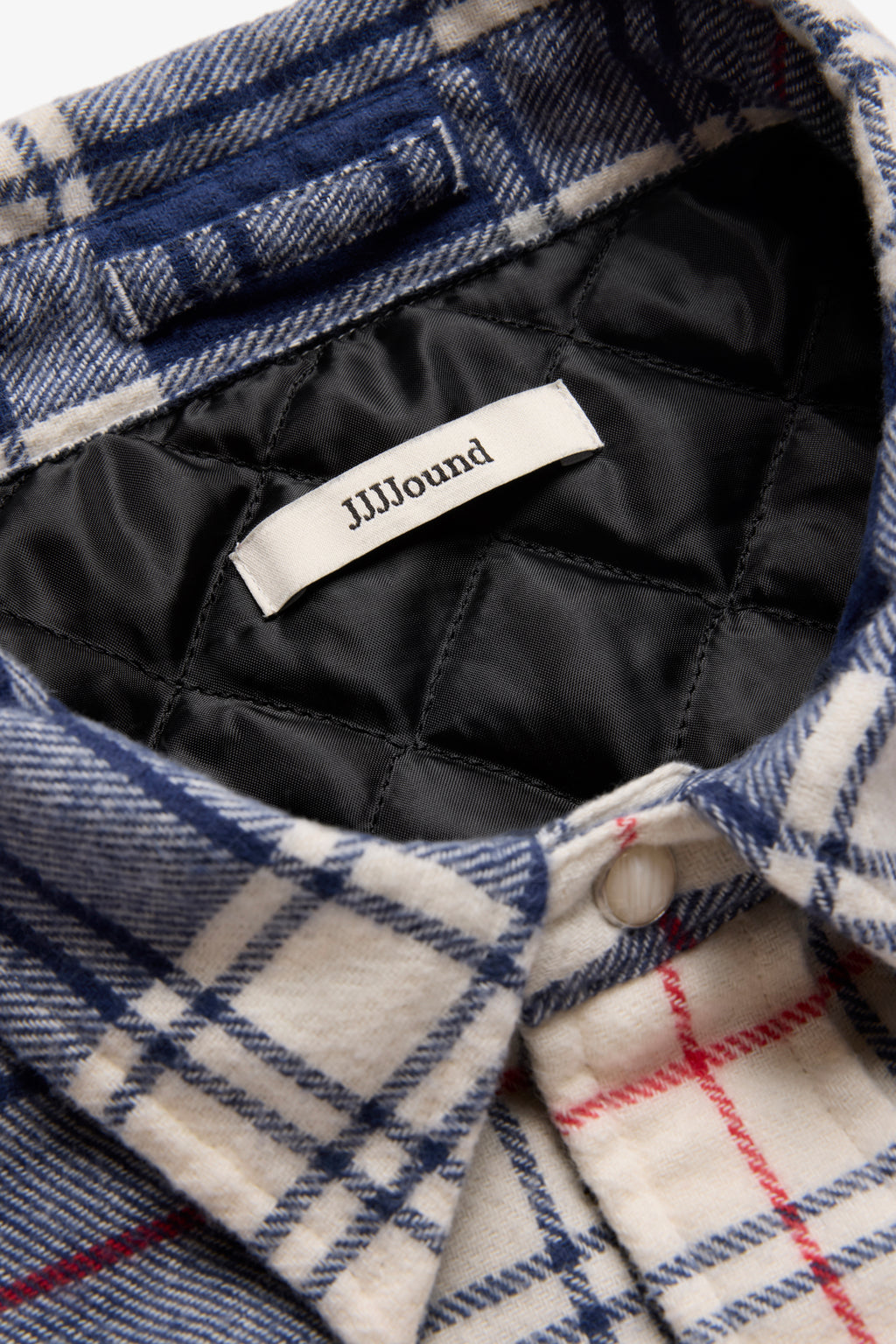 Plaid Thermal Shirt - Off White/Navy