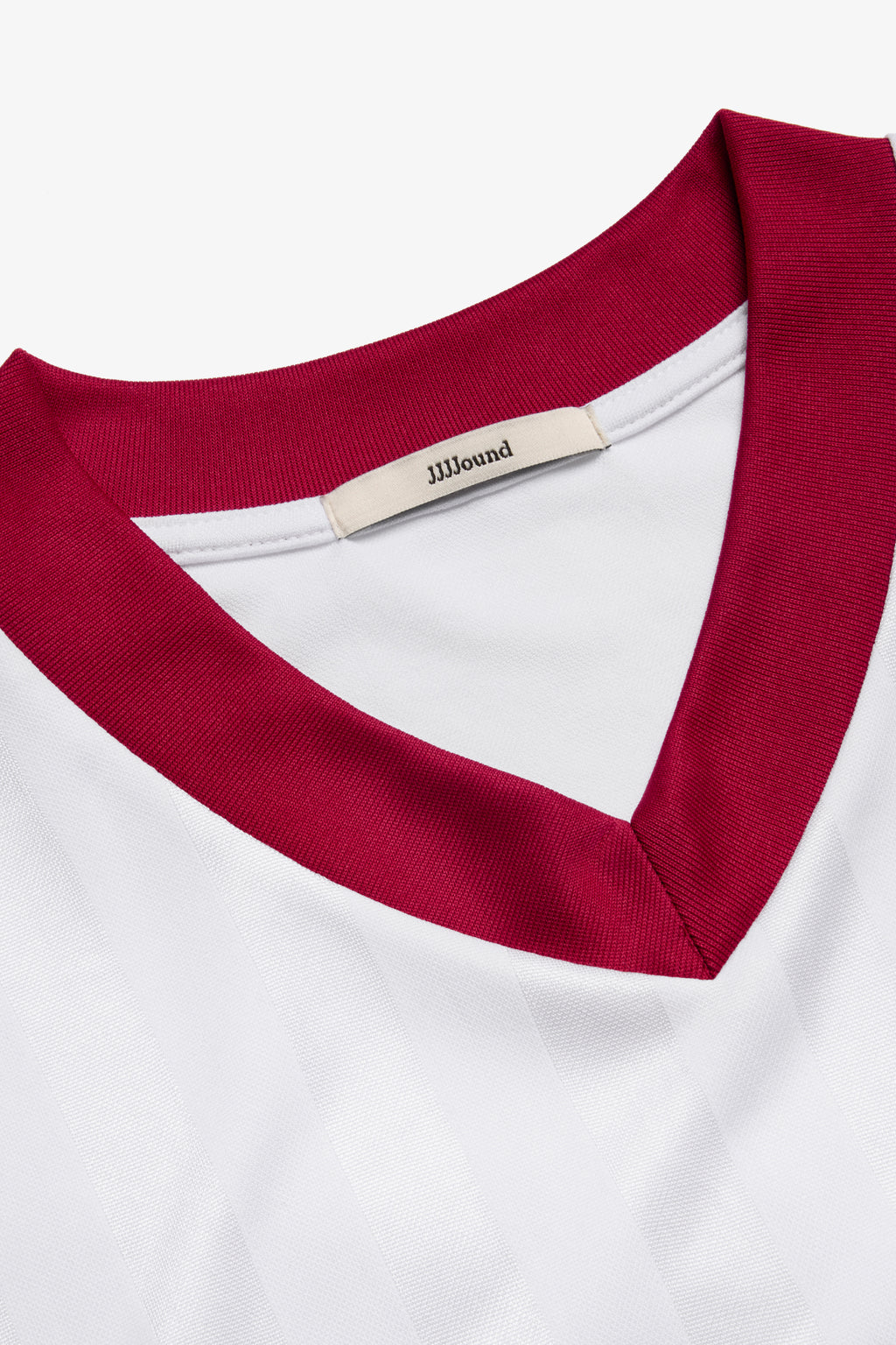 90s V-Neck Soccer Shirt - White/Red